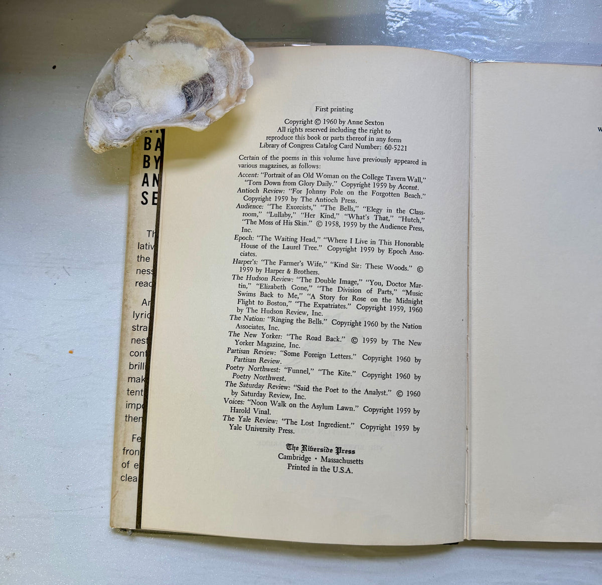 To Bedlam and Part Way Back (signed copy)