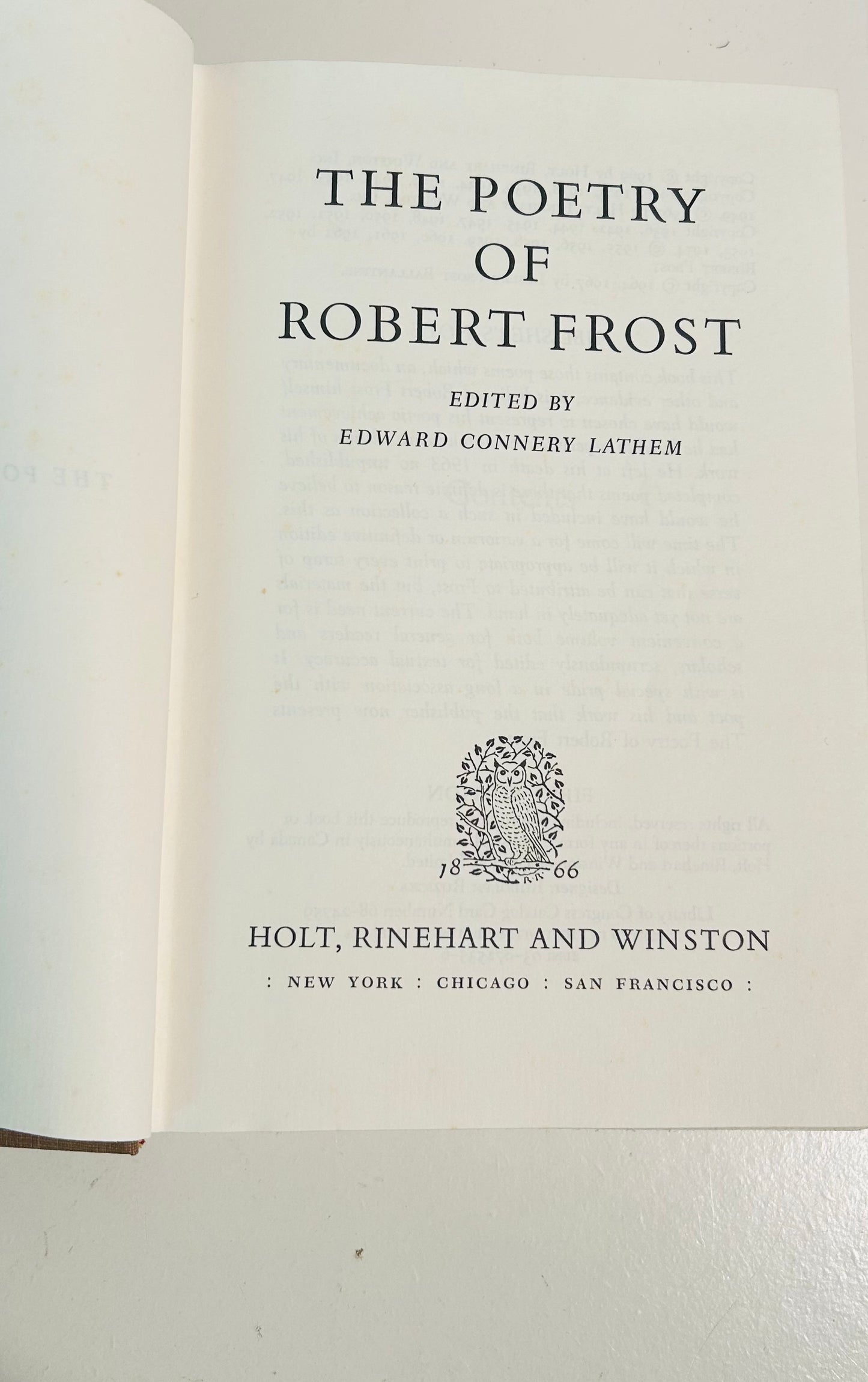 The Poetry of Robert Frost