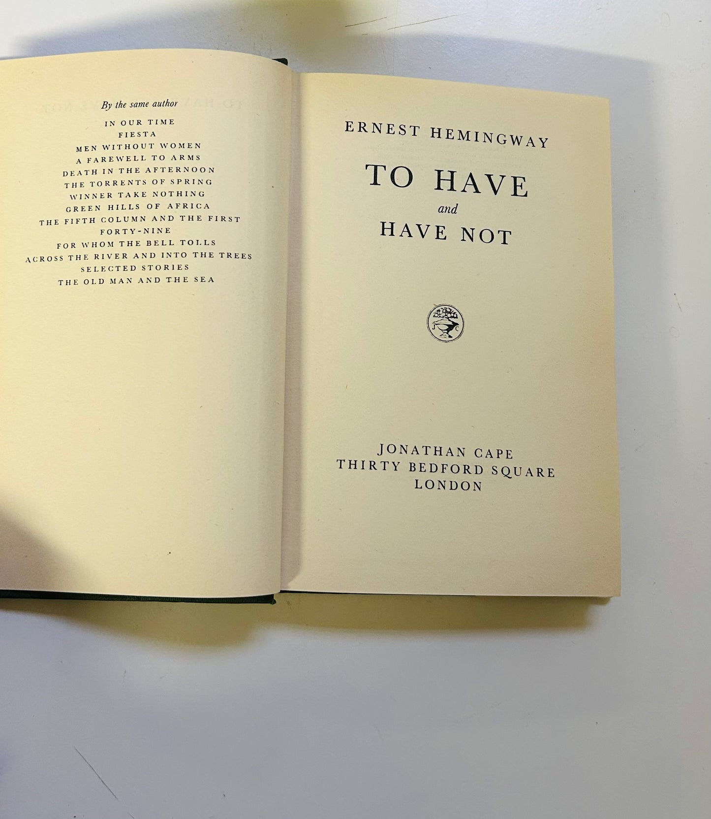 To Have and Have Not