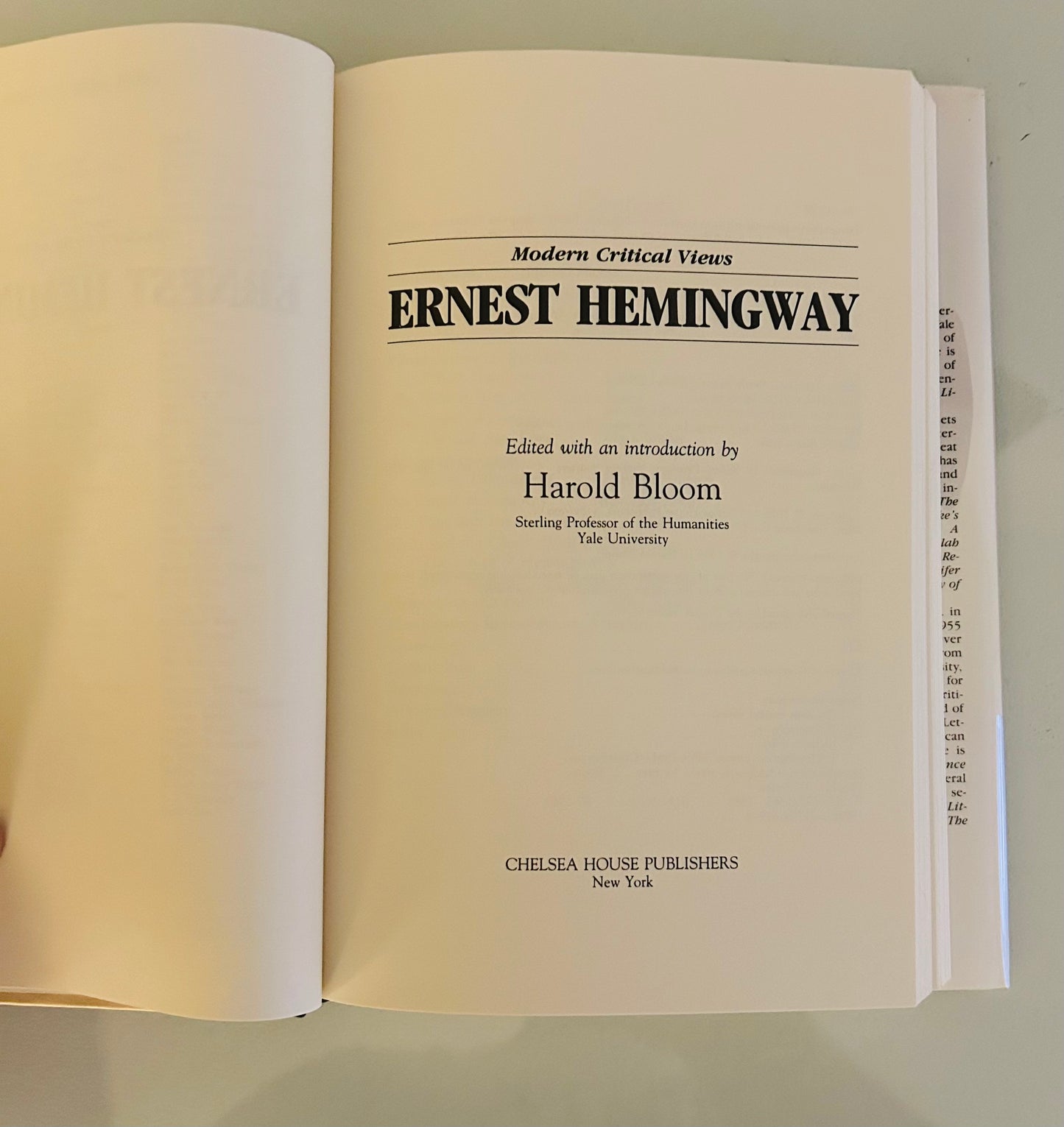 Modern Critical Views: Ernest Hemingway
