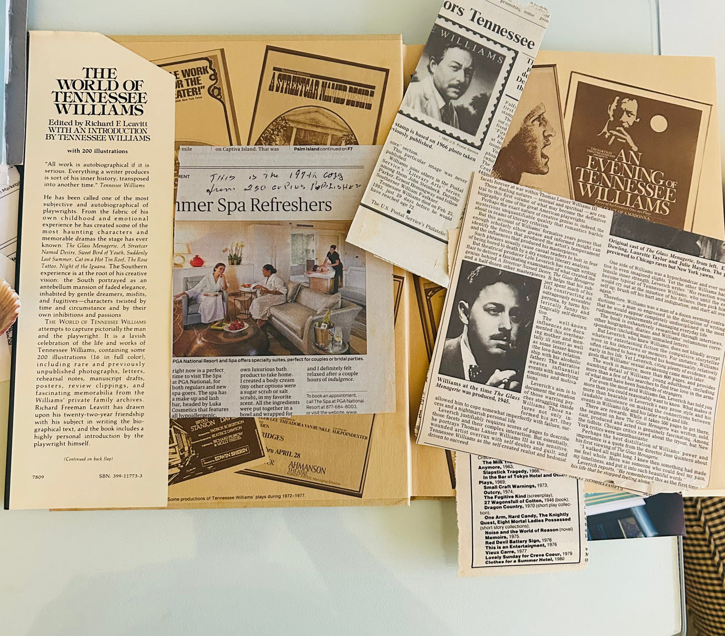 The World of Tennessee Williams (signed by both authors)