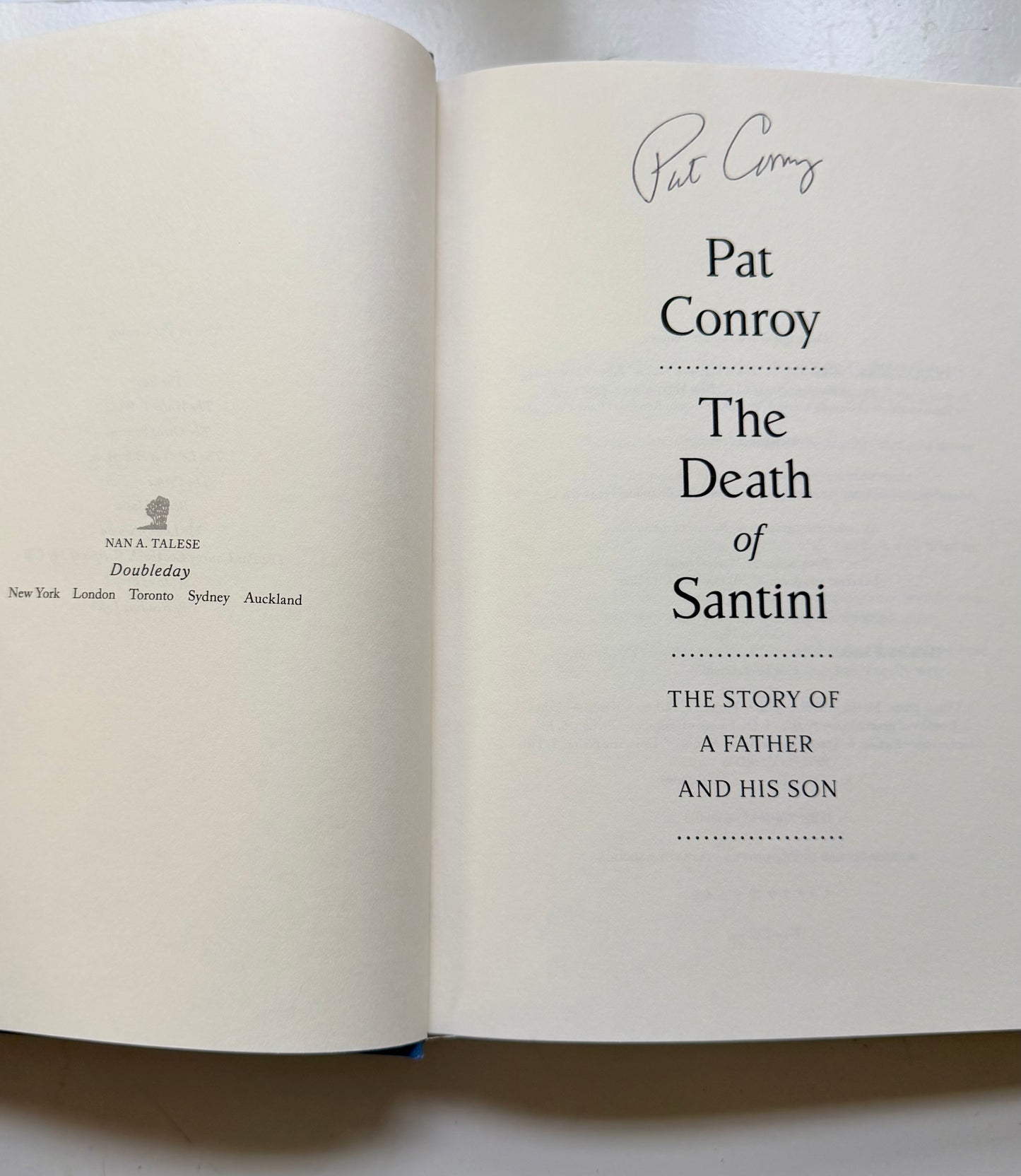 The Death of Santini (signed copy)