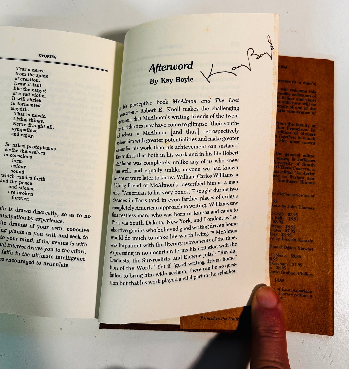 A Hasty Bunch: Short Stories (signed copy)