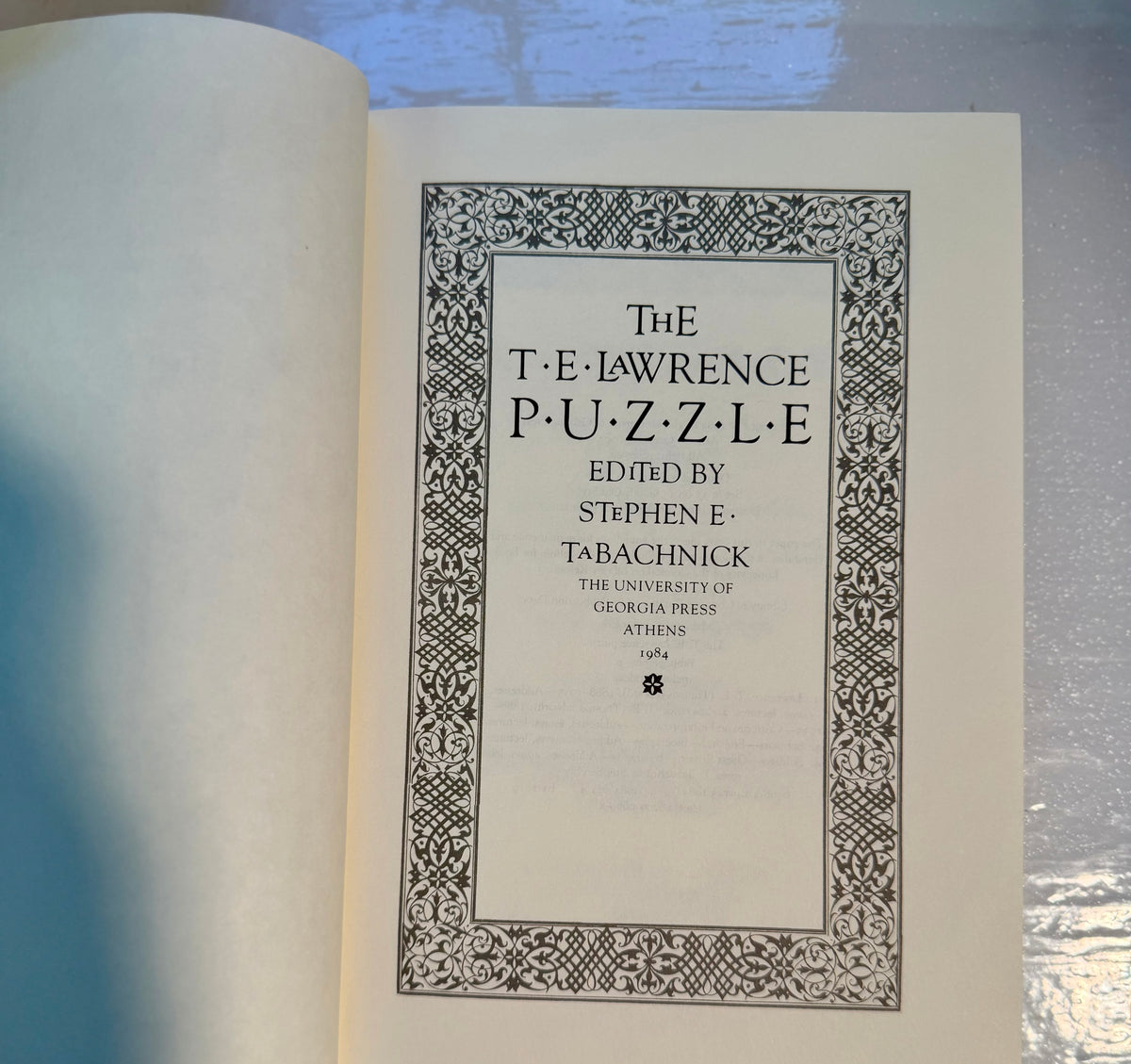 The T.E. Lawrence Puzzle
