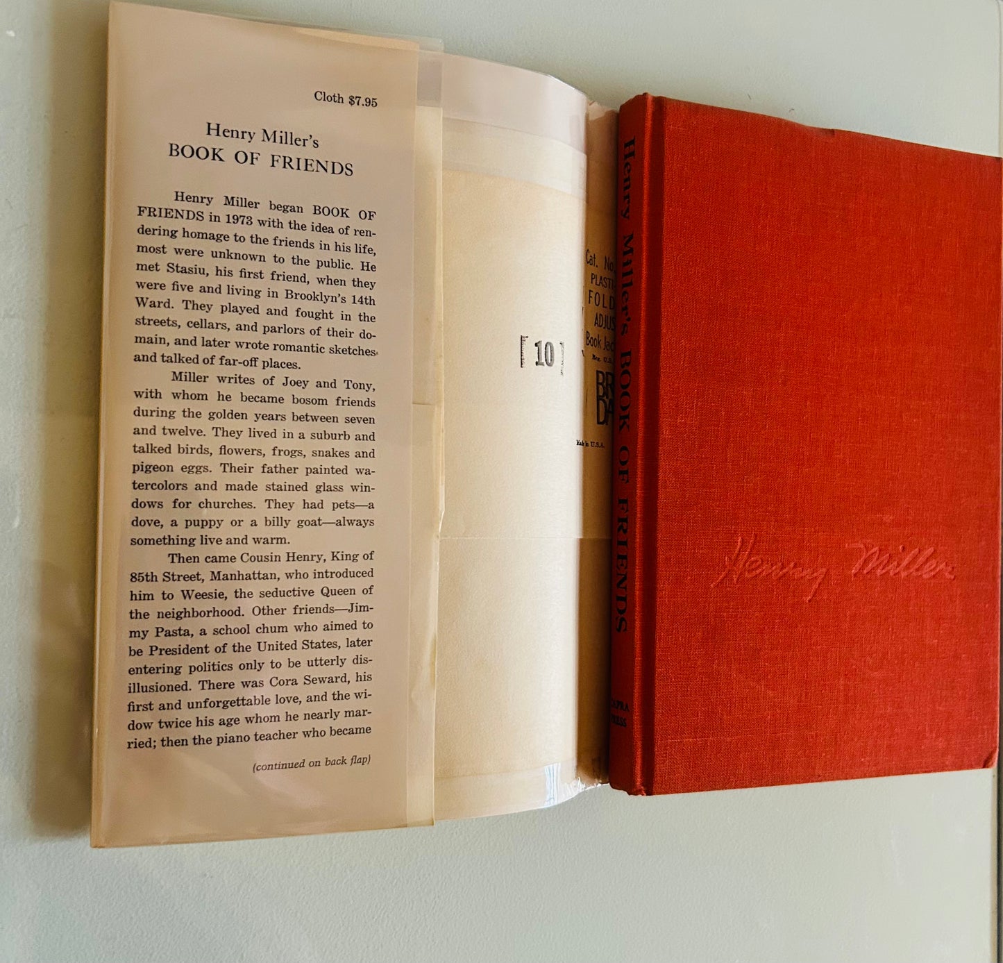 Henry Miller’s Book of Friends (signed copy)