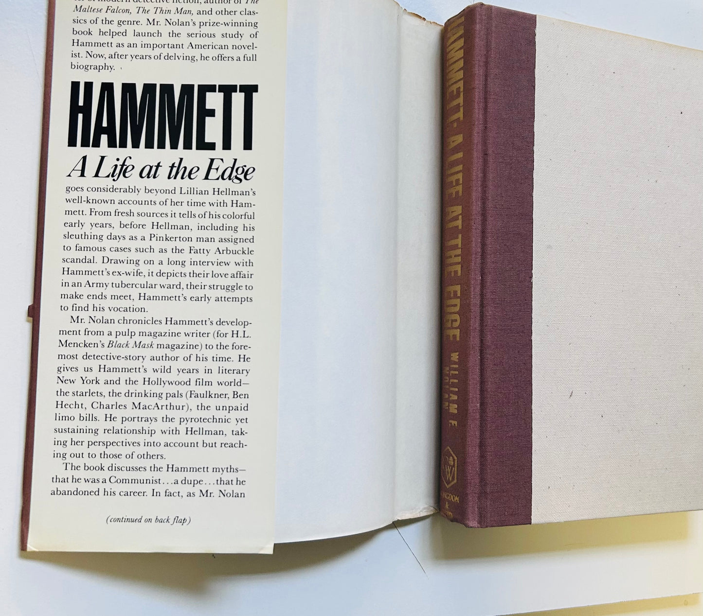 Hammett: A Life at the Edge (signed copy)