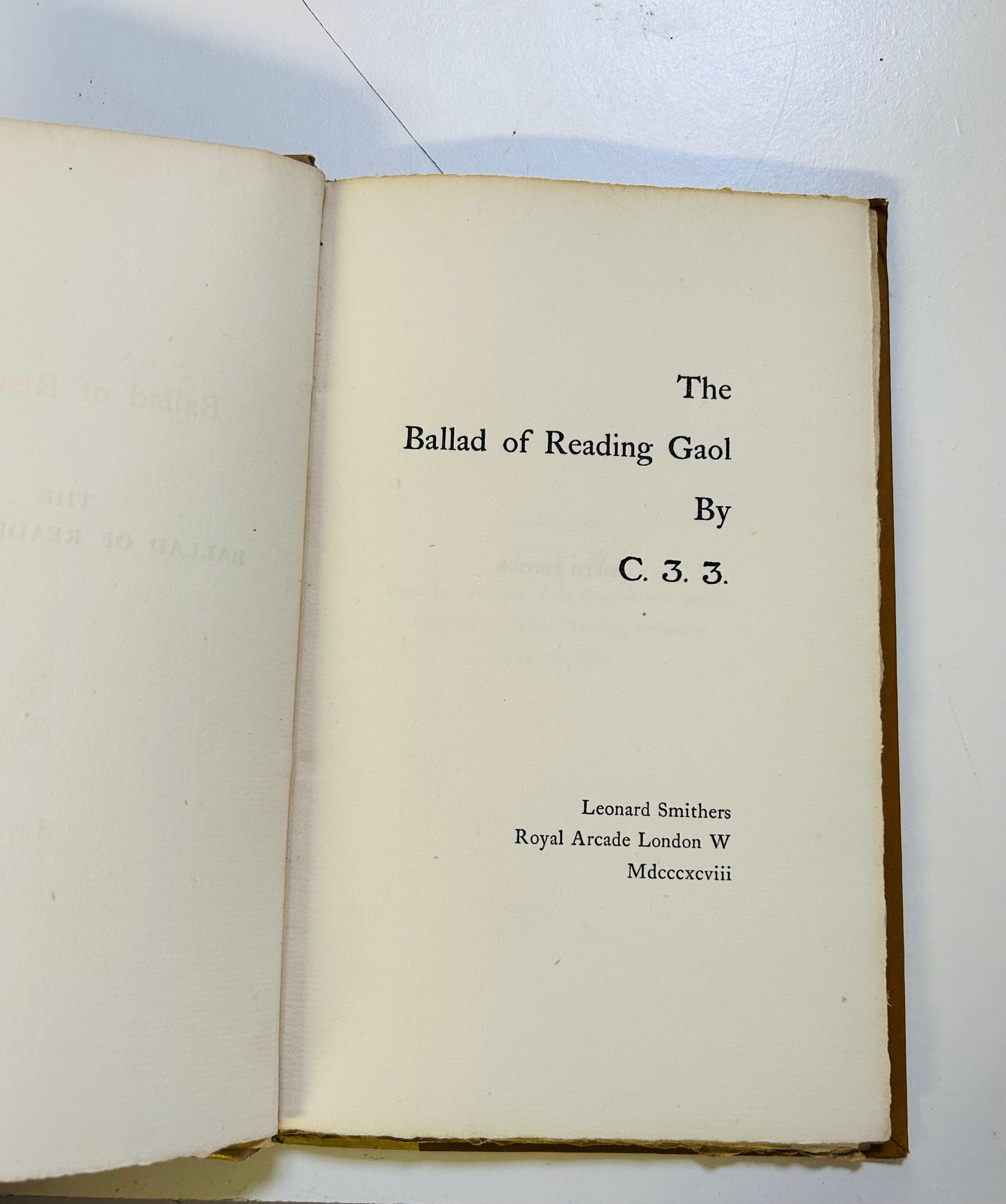 The Ballad of Reading Gaol