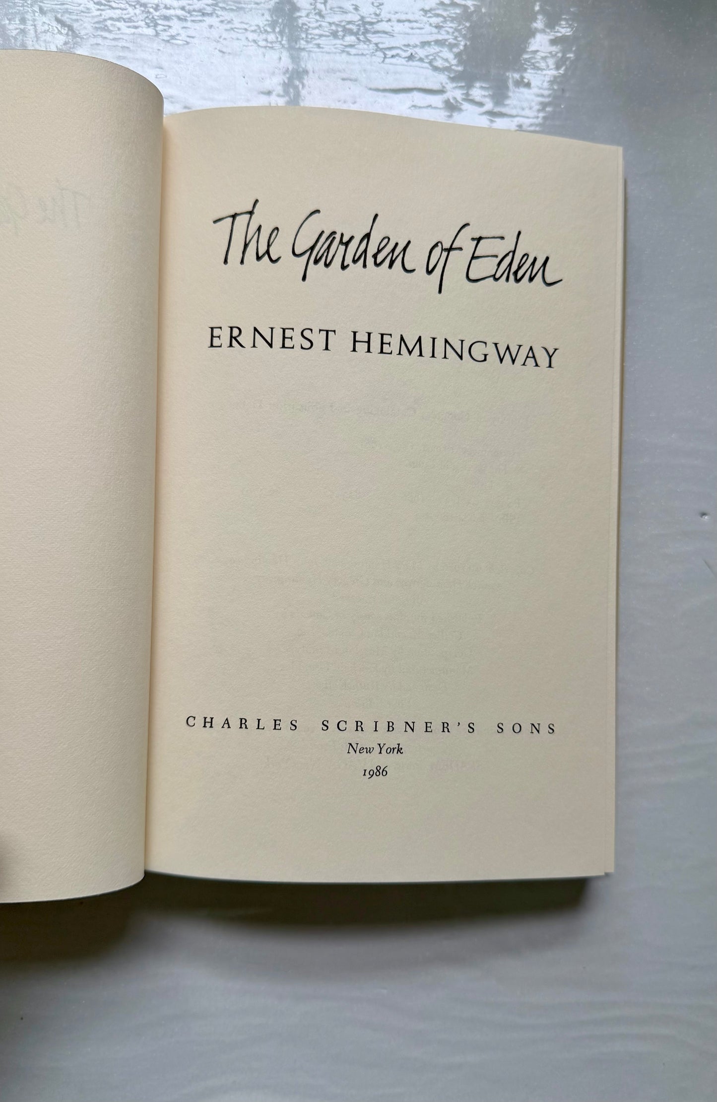 The Garden of Eden