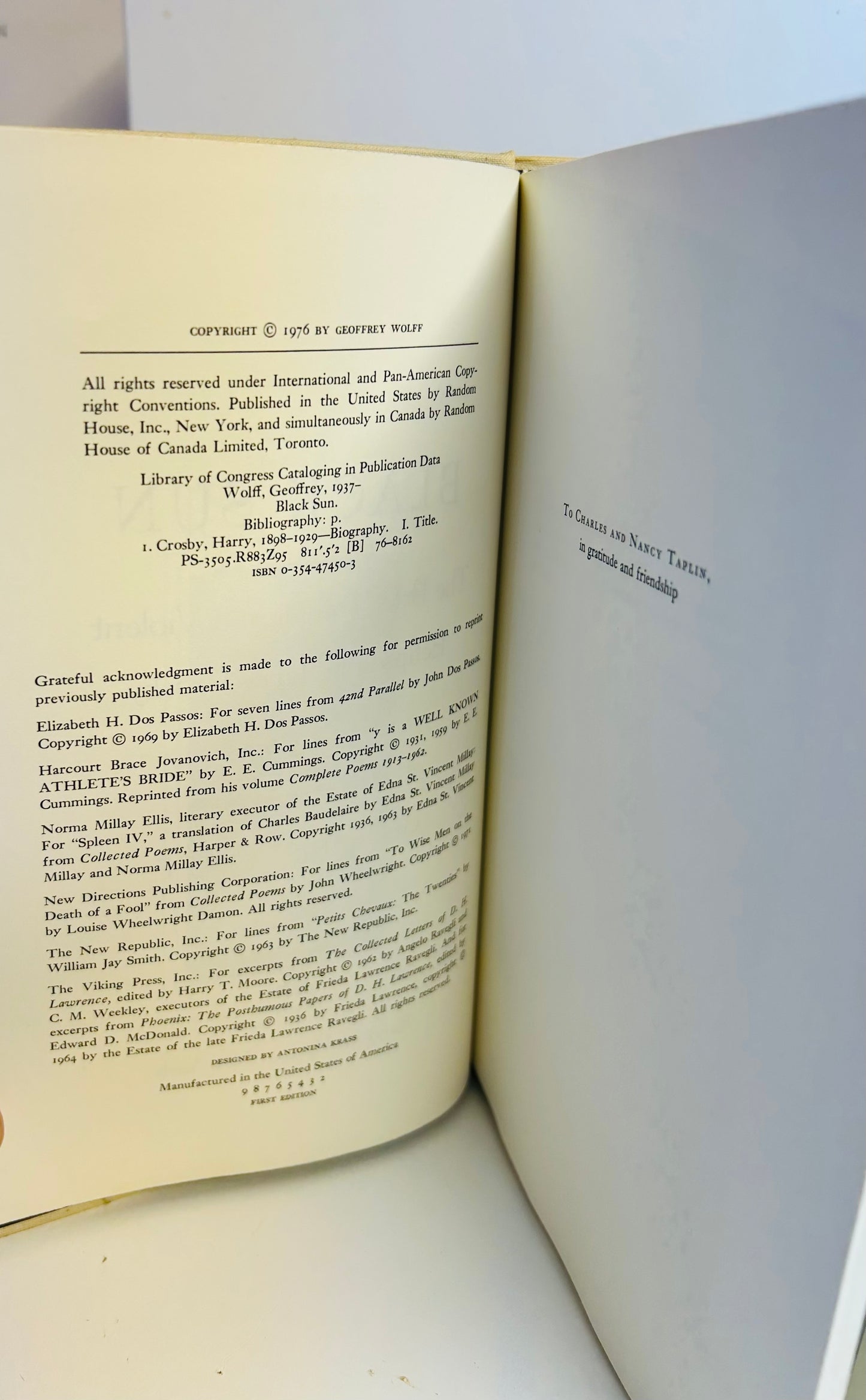 Black Sun: The Brief Transit and Violet Eclipse  of Harry Crosby