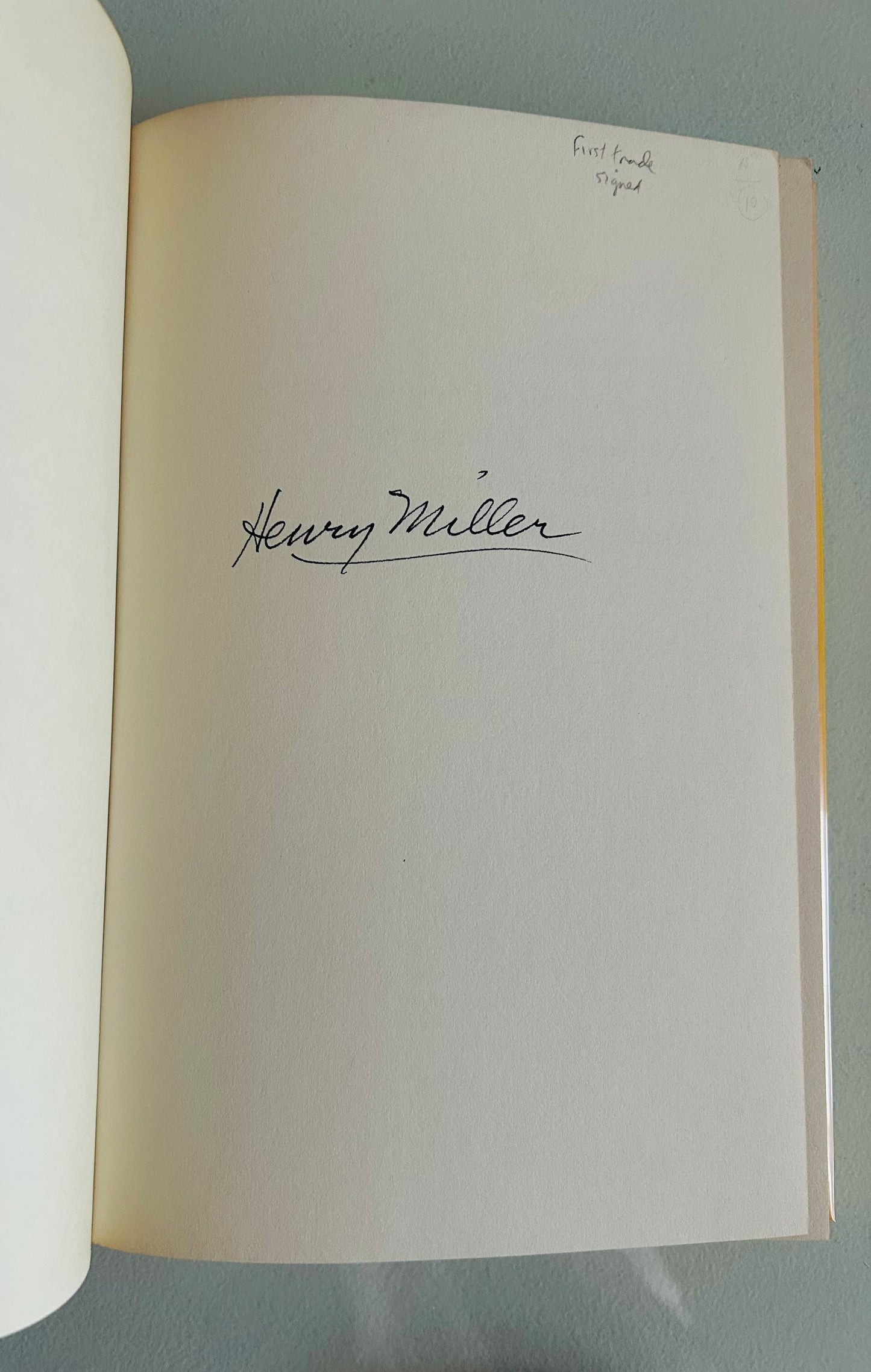 Henry Miller’s Book of Friends (signed copy)