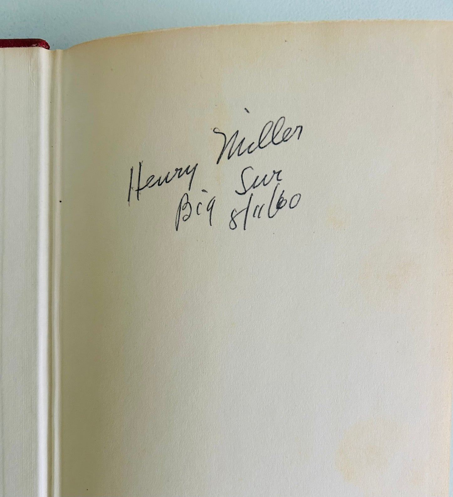 Art & Outrage: A Correspondance About Henry Miller (signed copy)