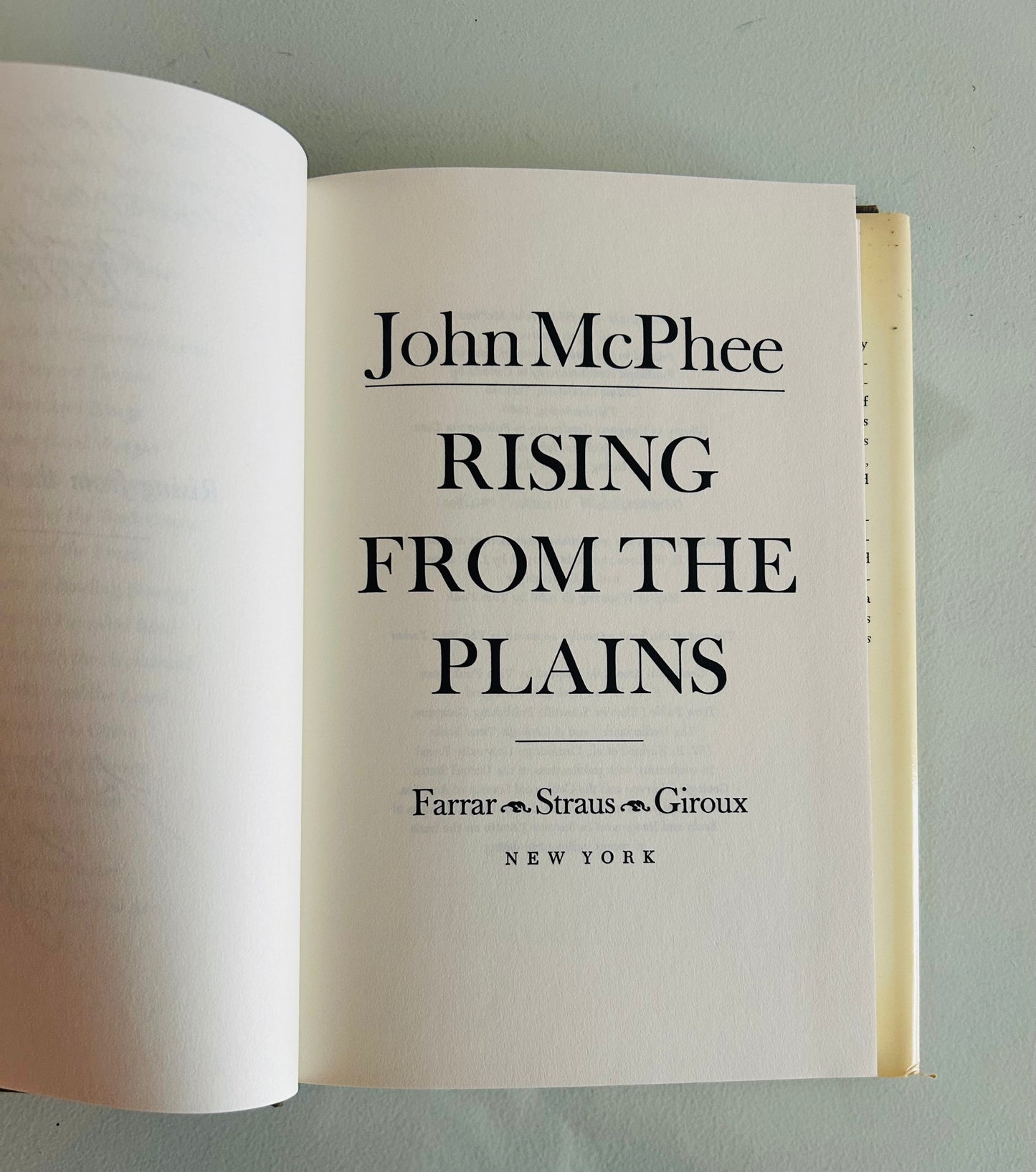 Rising From the Plains (signed copy)
