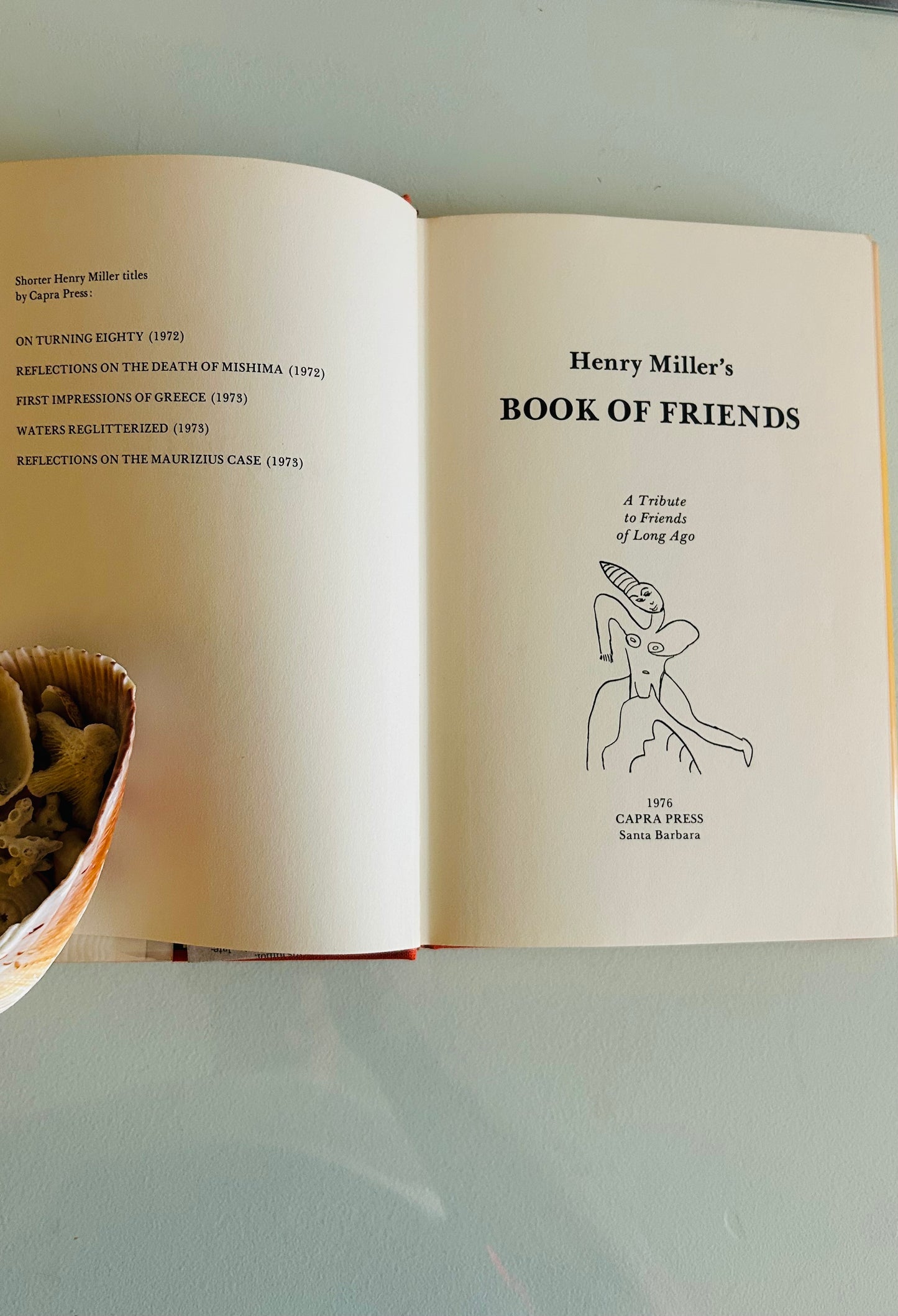 Henry Miller’s Book of Friends (signed copy)