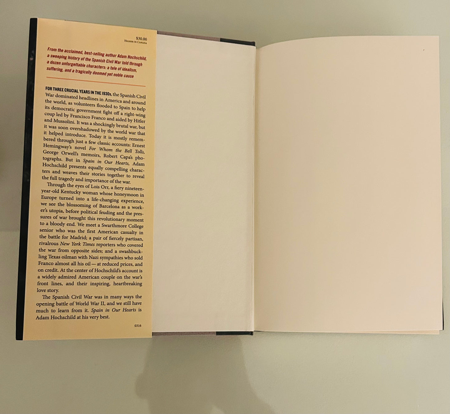 Spain in Our Hearts: Americans in the Spanish Civil War, 1936-1939