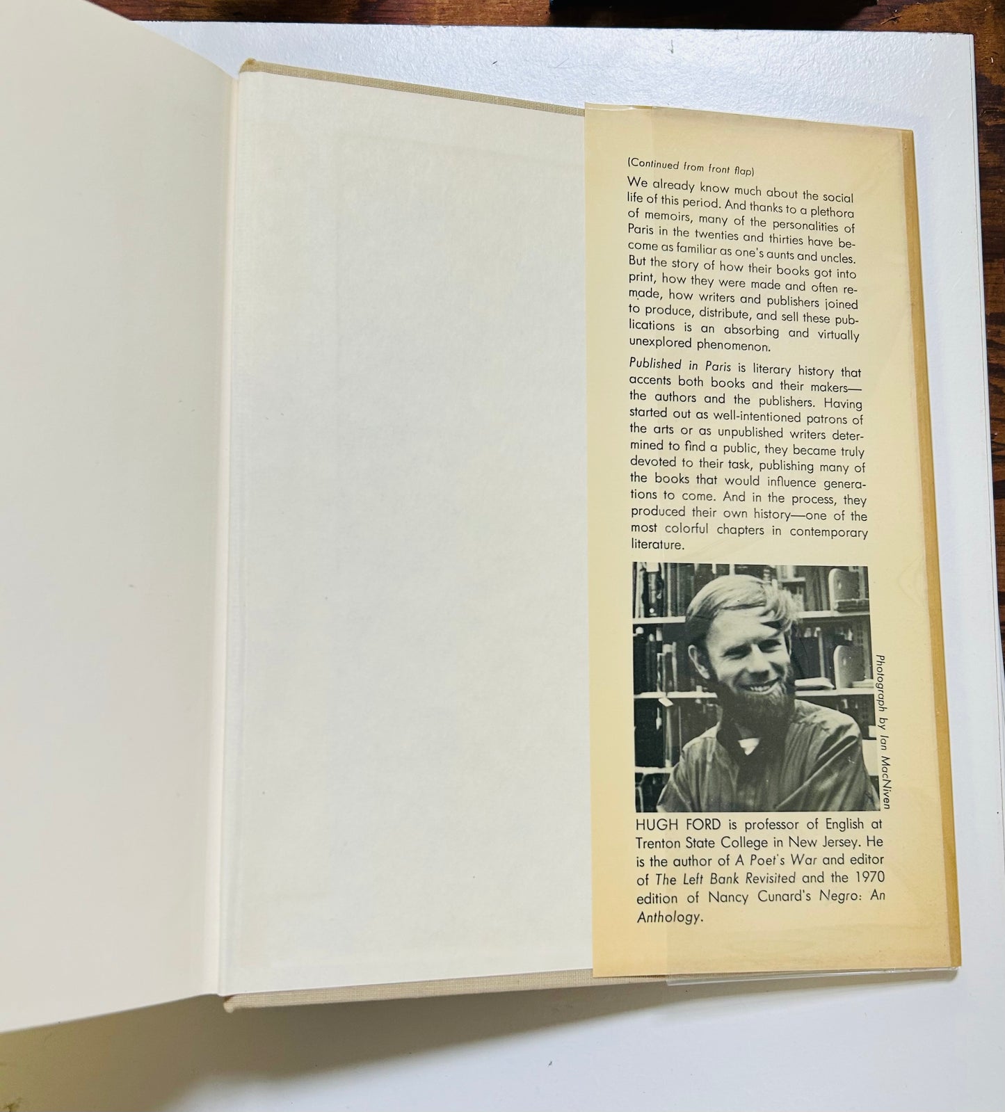 Published in Paris: American and British Writers, Printers, and Publishers in Paris, 1920-1939