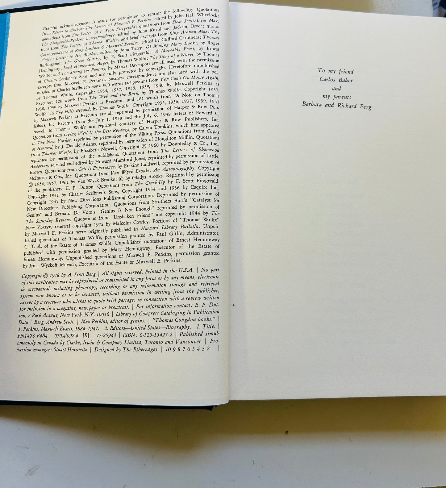 Max Perkins: Editor of Genius