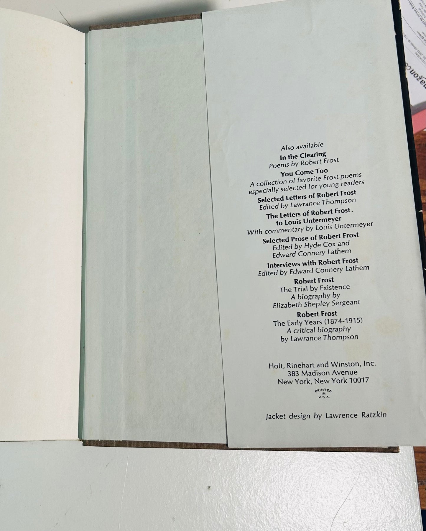 The Poetry of Robert Frost