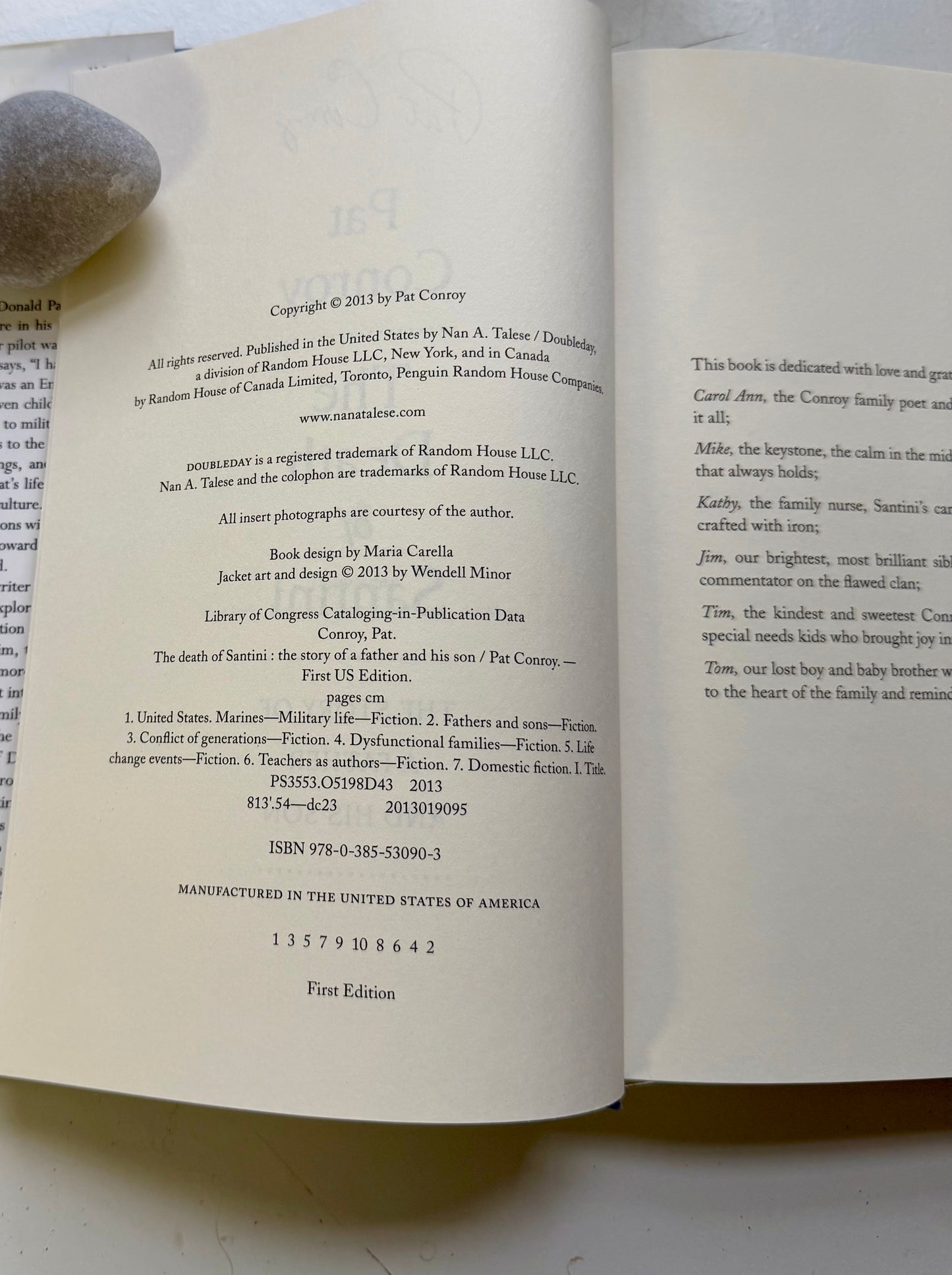 The Death of Santini (signed copy)