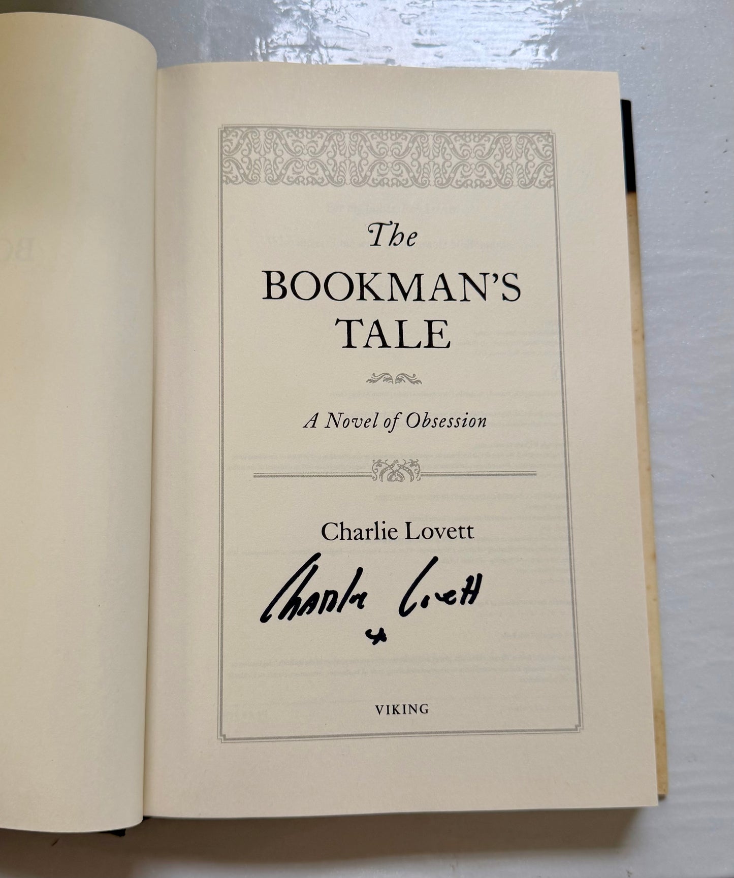 The Bookman’s Tale (signed copy)