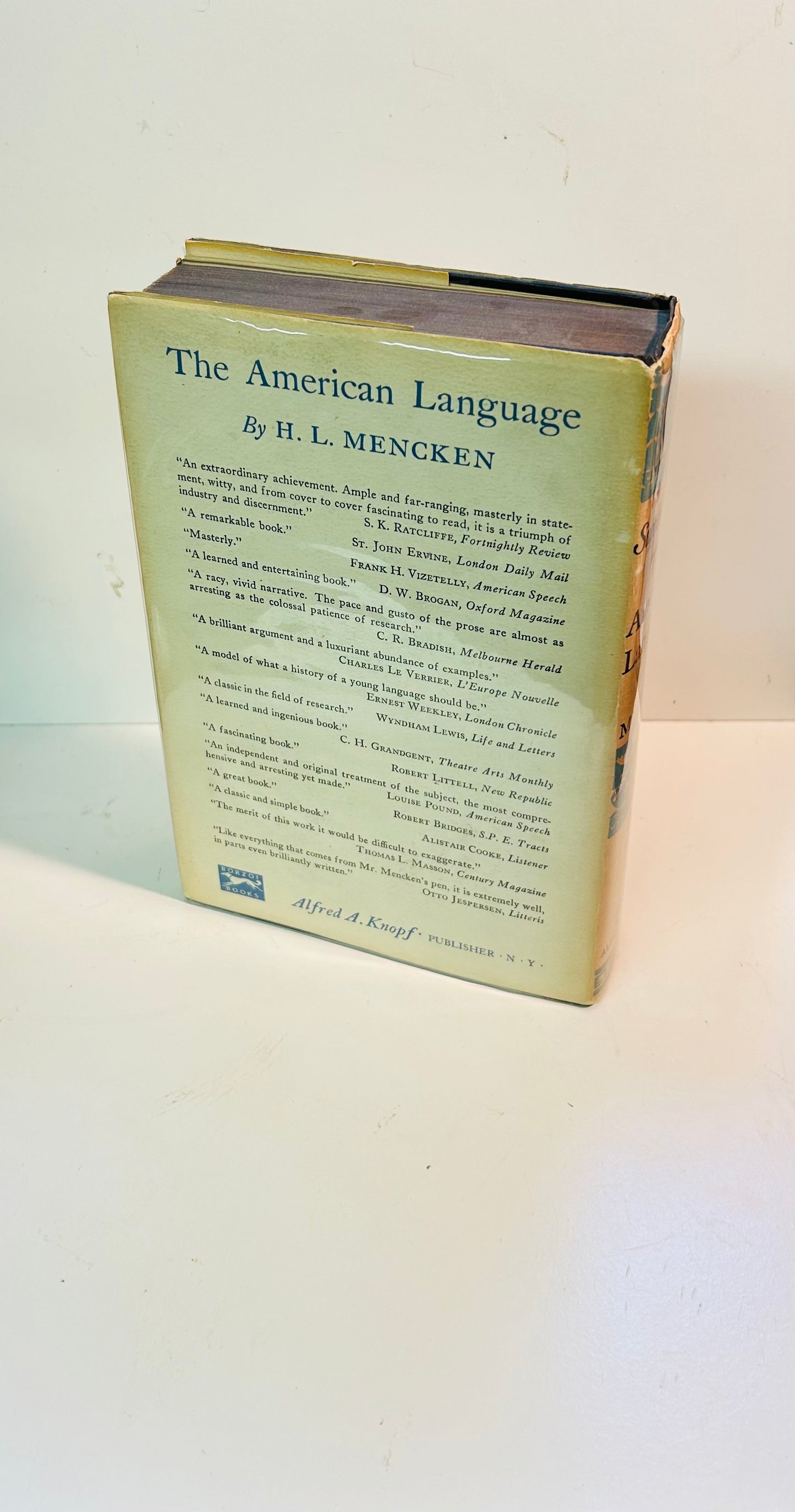 The American Language, Supplement Two (signed copy)