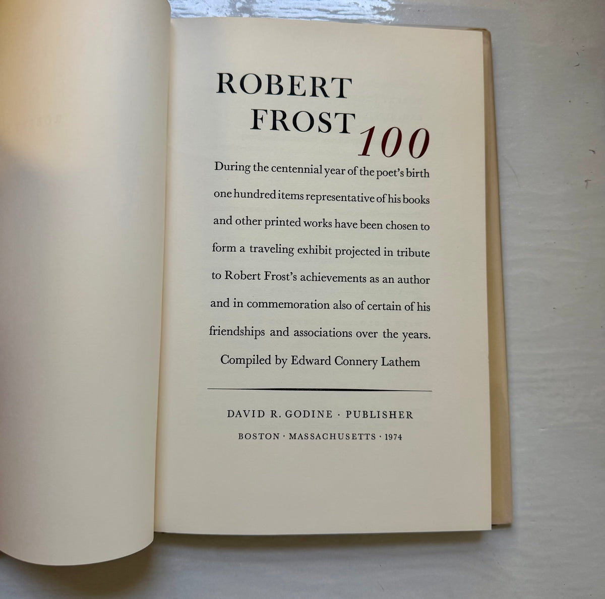 Robert Frost 100