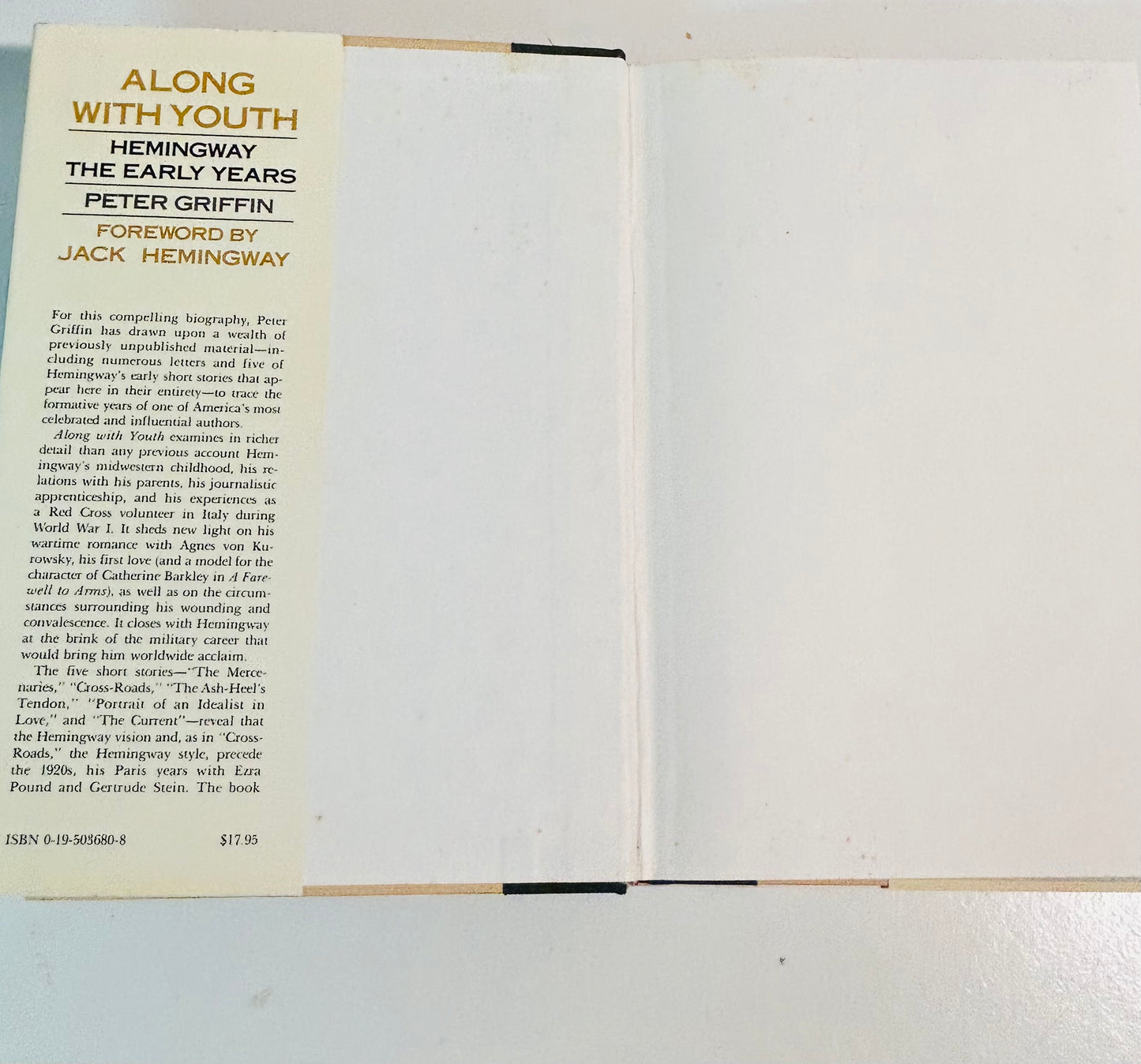 Along With Youth: Hemingway the Early Years