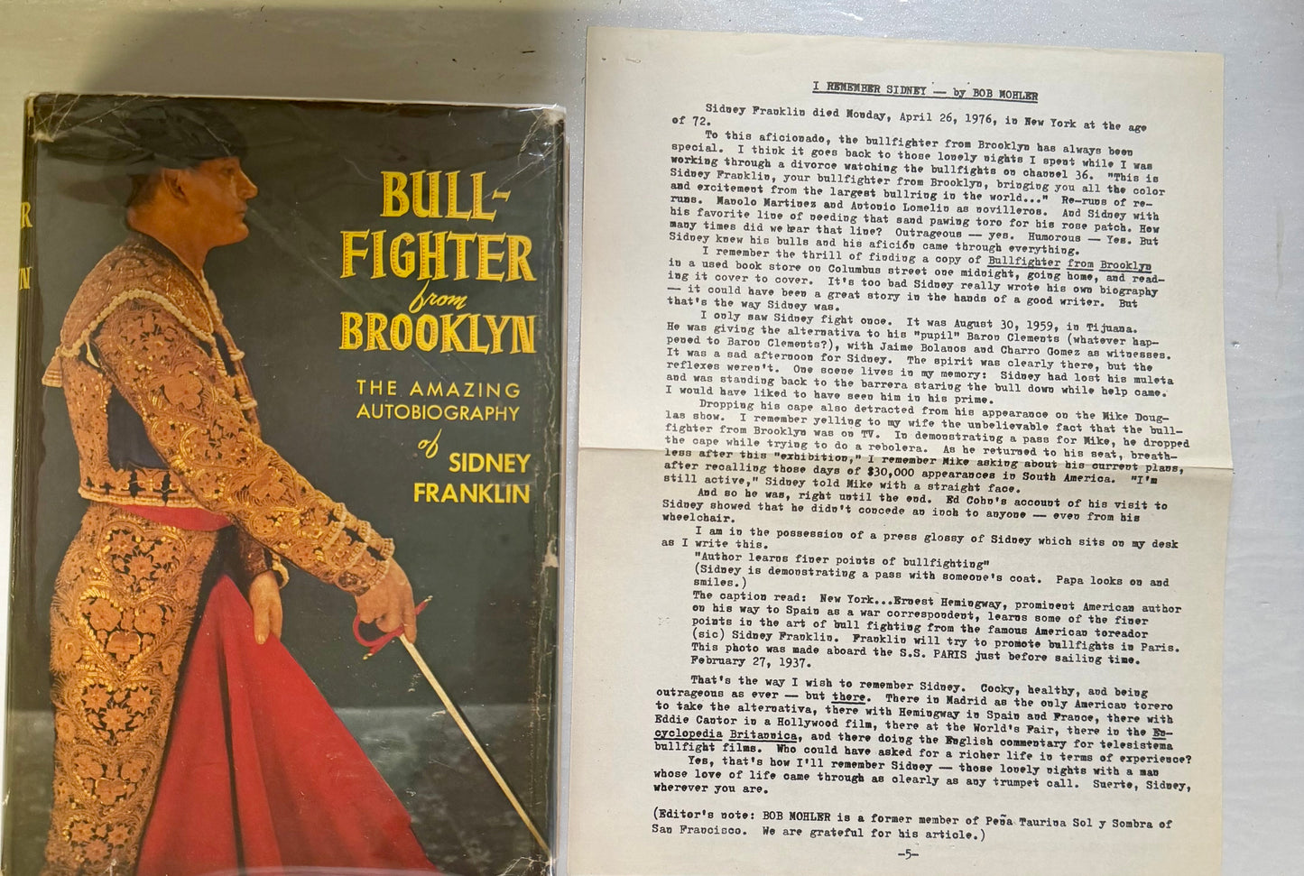 Bullfighter from Brooklyn