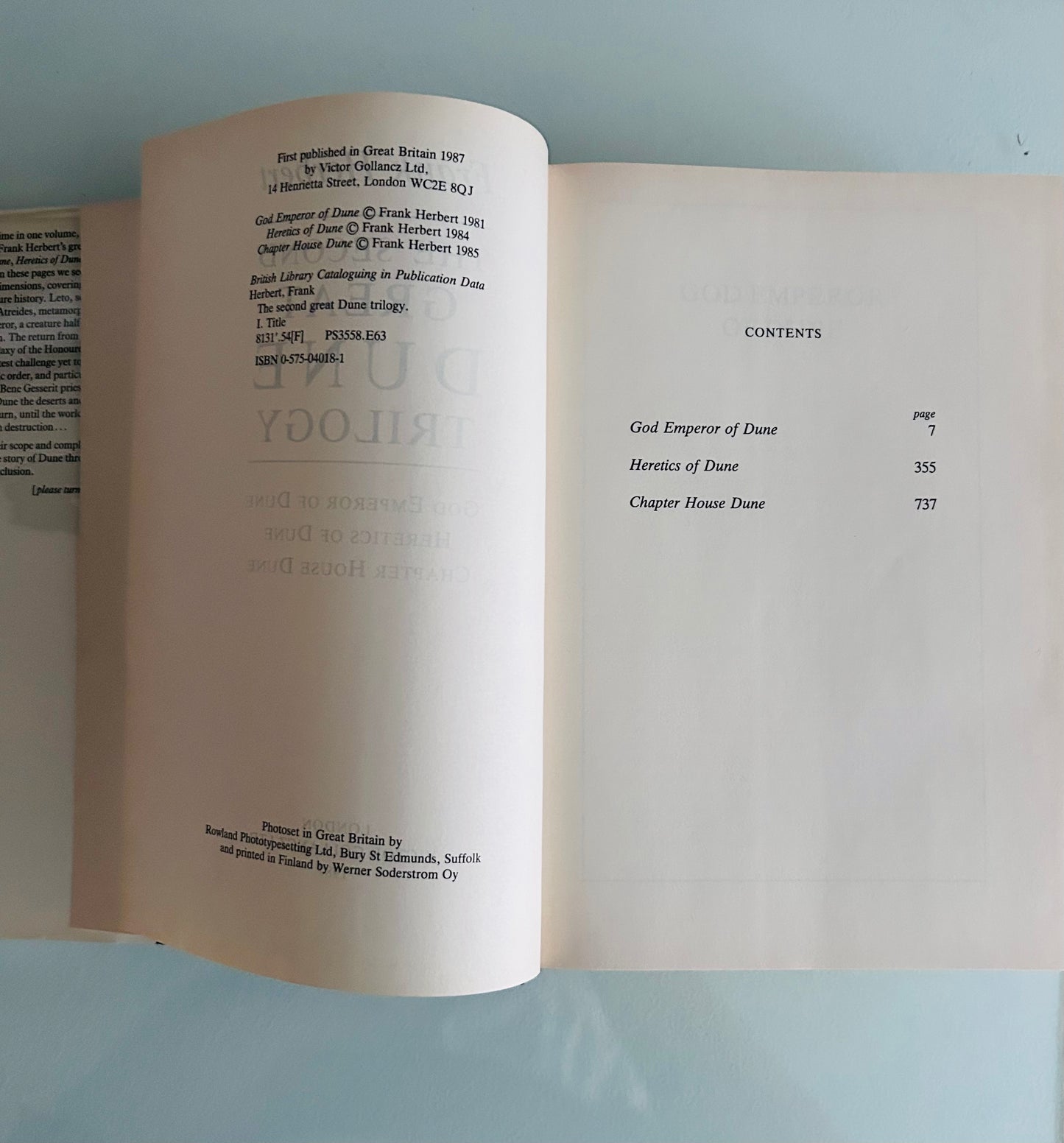 The Second Great Dune Trilogy