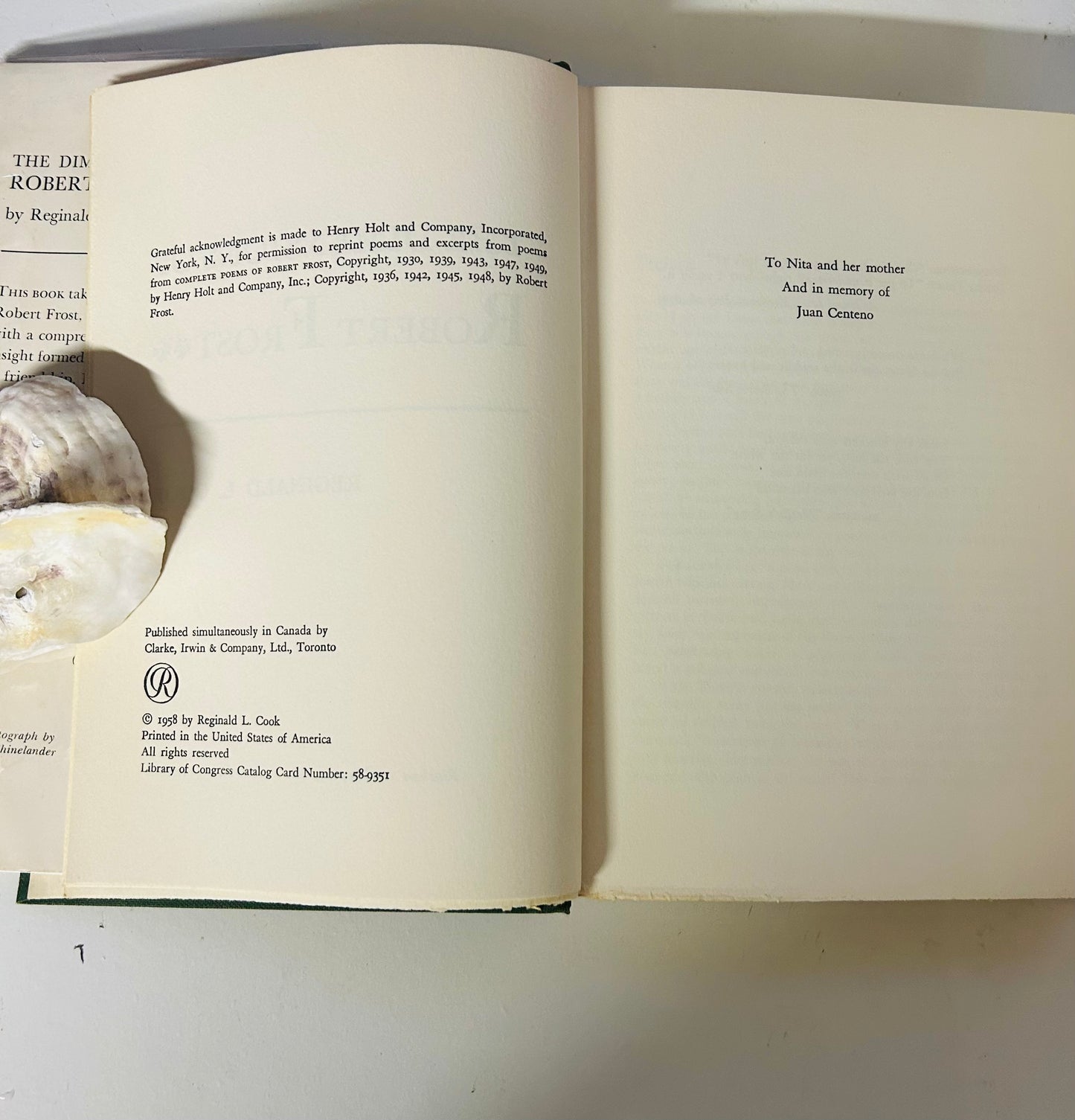 The Dimensions of Robert Frost (signed copy)