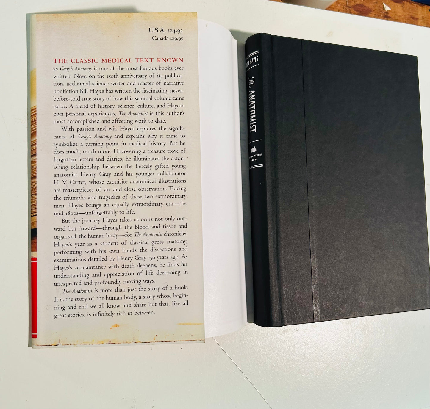 The Anatomist: A True Story of Gray's Anatomy (signed copy)