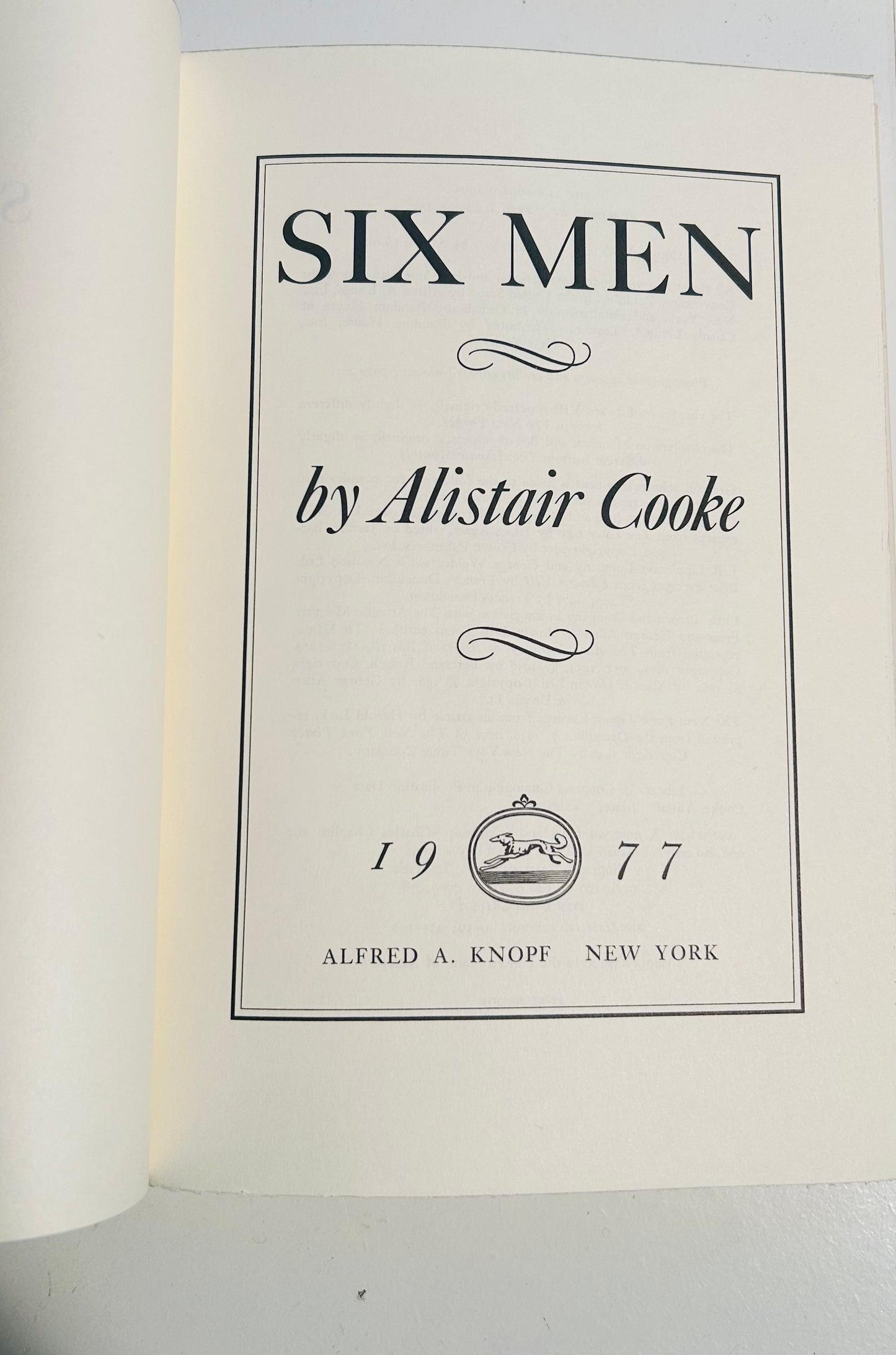 Six Men (signed copy)