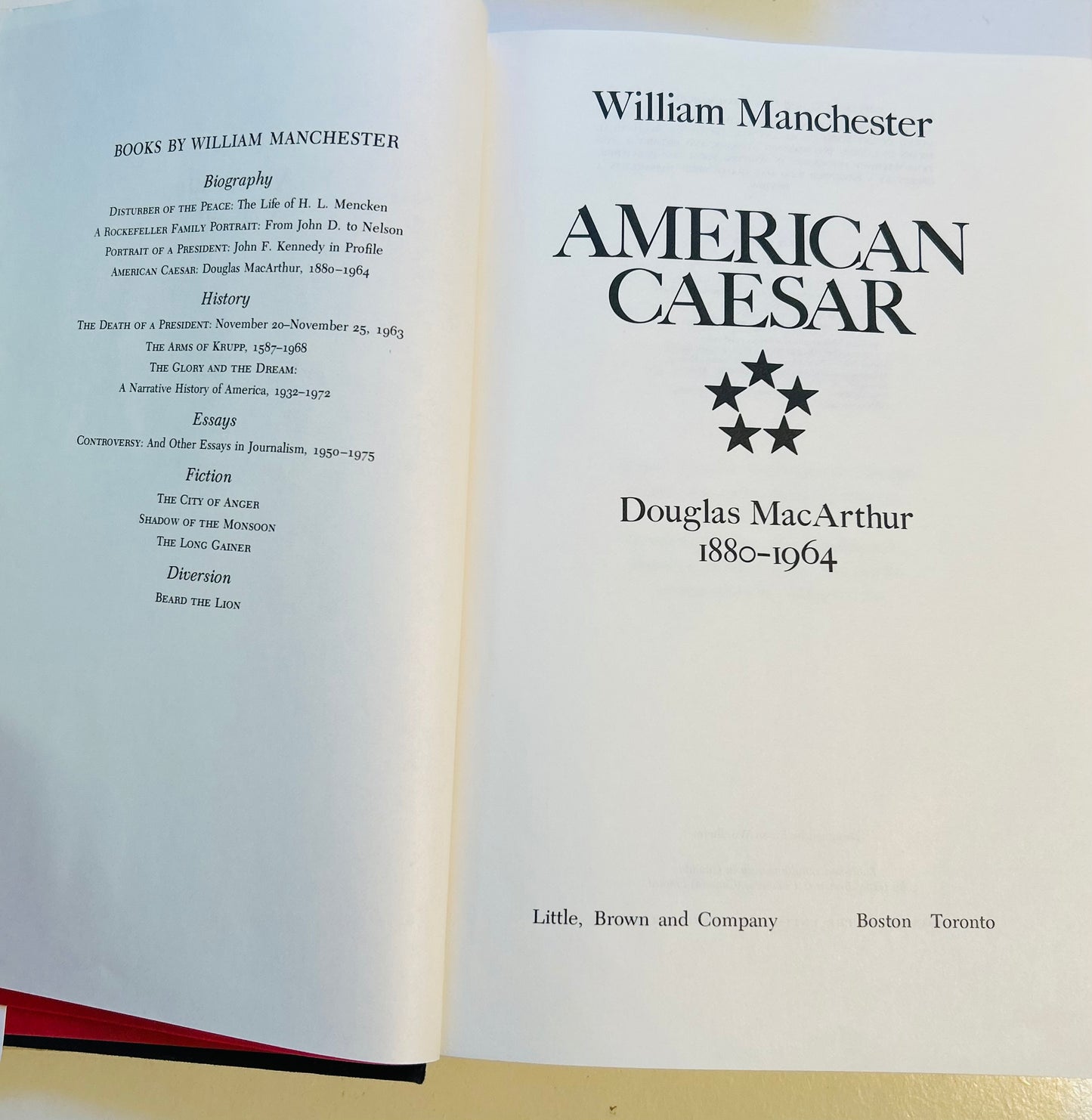 American Caesar: Douglas MacArthur 1880-1964