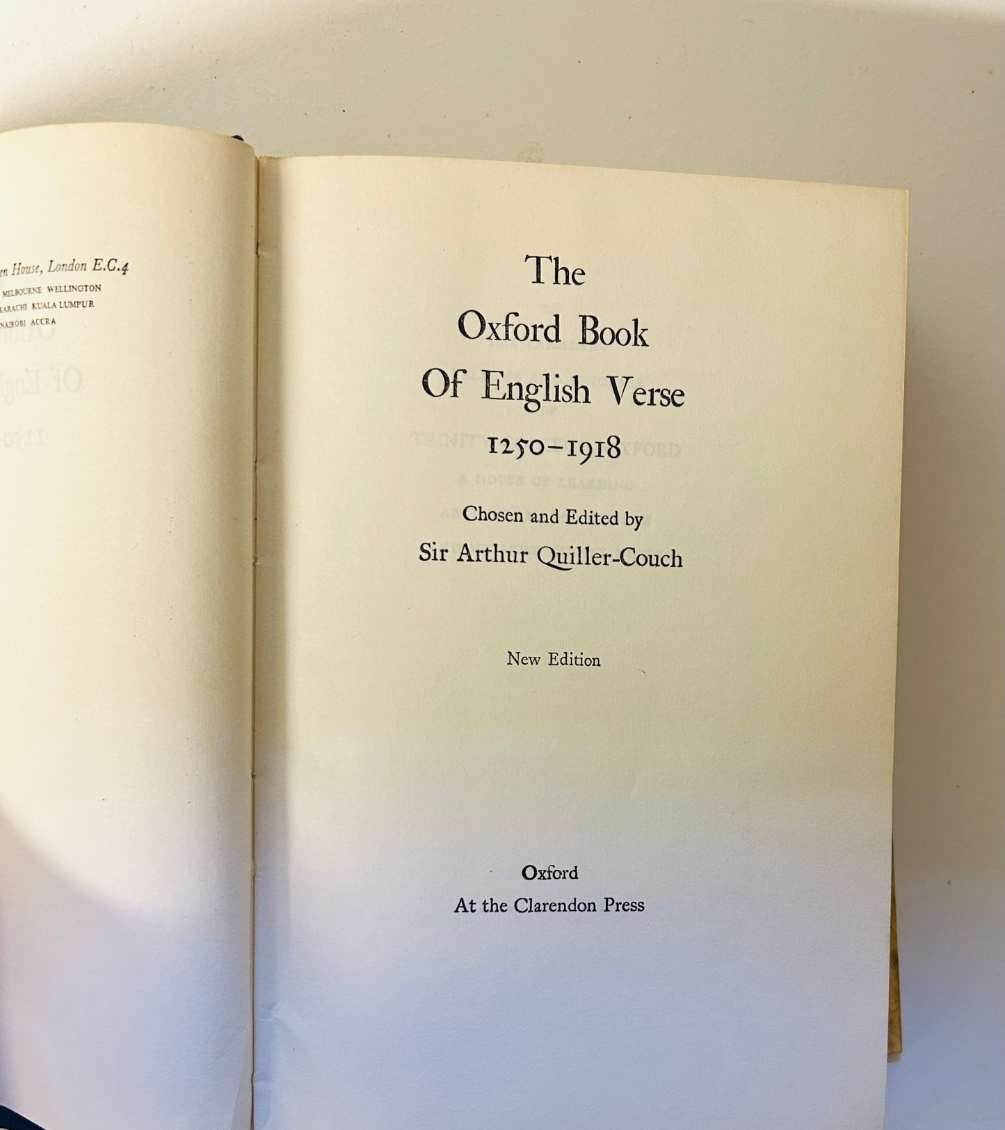 The Oxford Book of English Verse 1250-1918