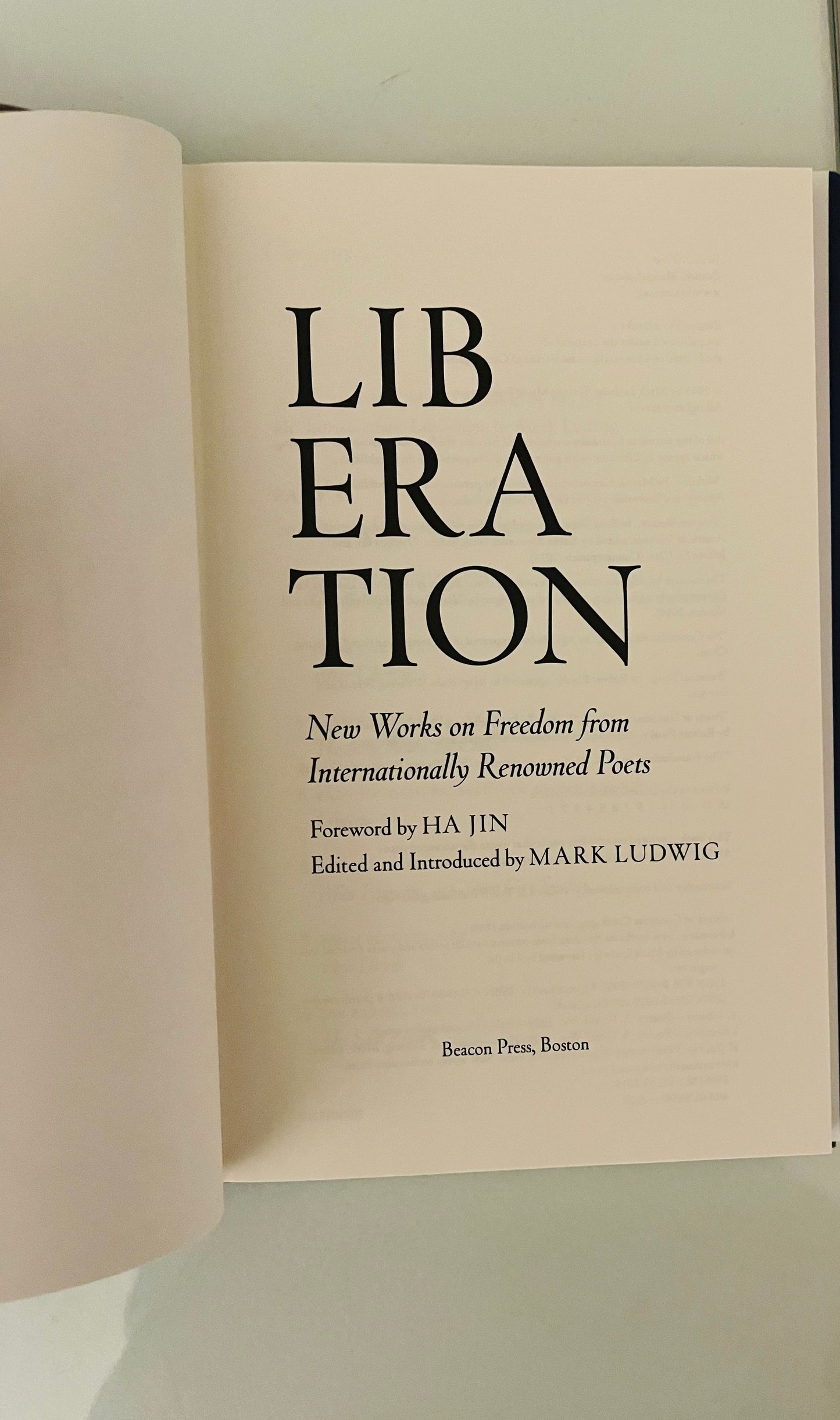 Liberation: New Works on Freedom from Internationally Renowned Poets