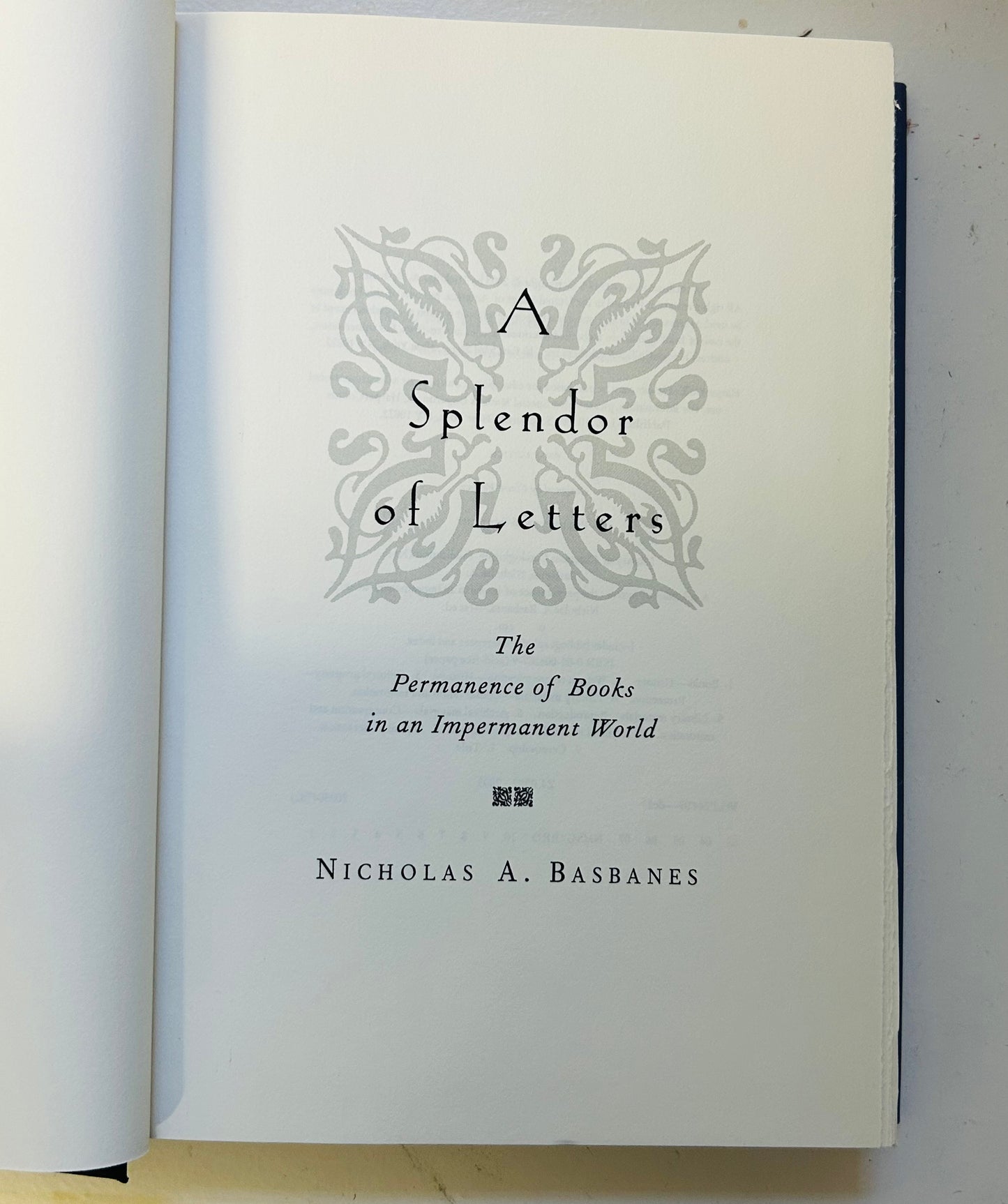 A Splendor of Letters (signed copy)