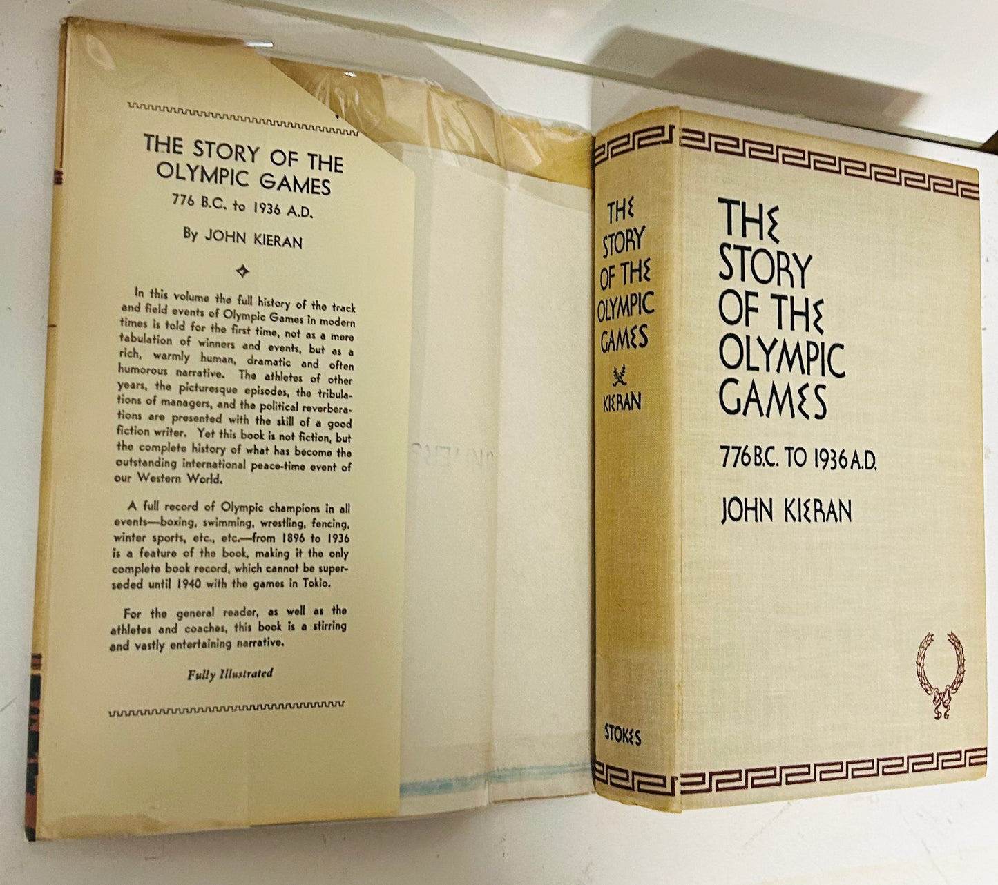 The Story of the Olympic Games: 776 B.C. - 1936 A.D. (signed copy)