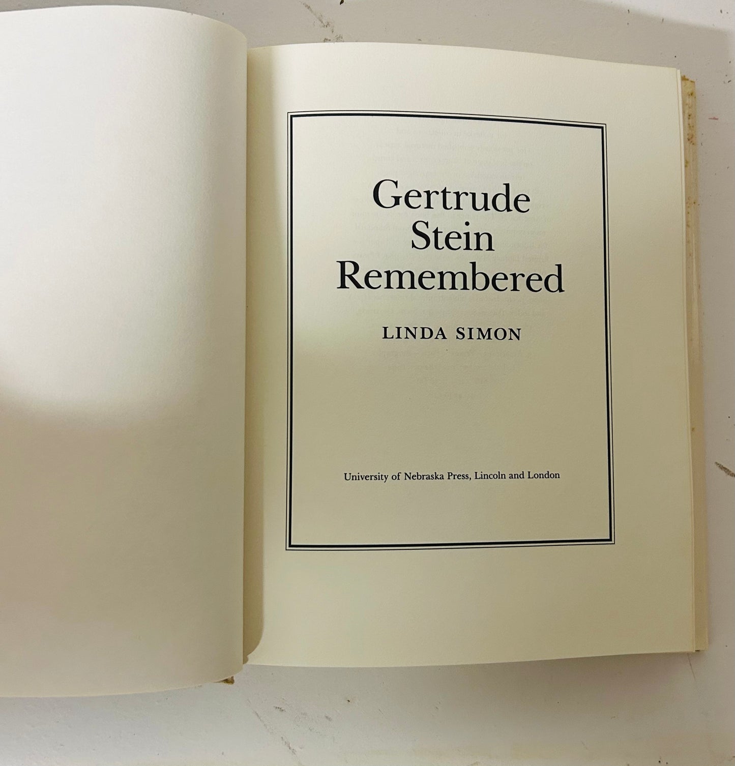 Gertrude Stein Remembered