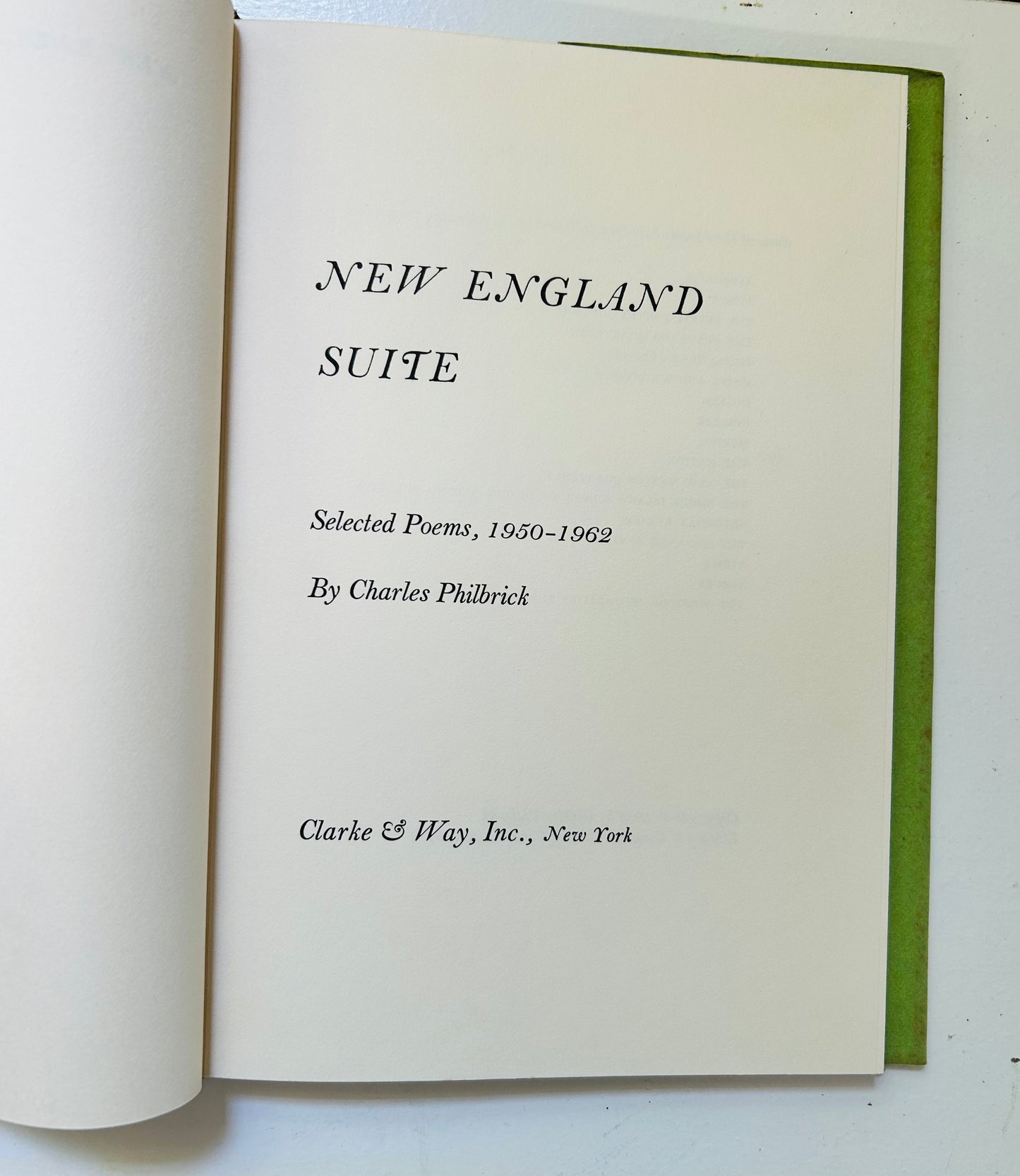 New England Suite: Selected Poems 1950-1962