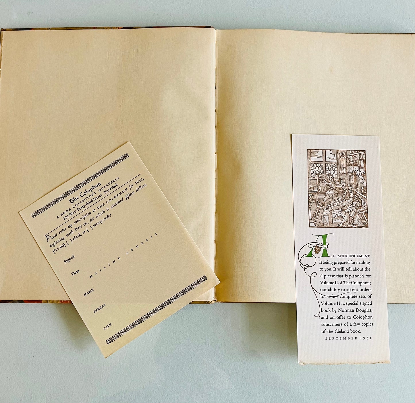 The Colophon: A Bookcollectors Quarterly