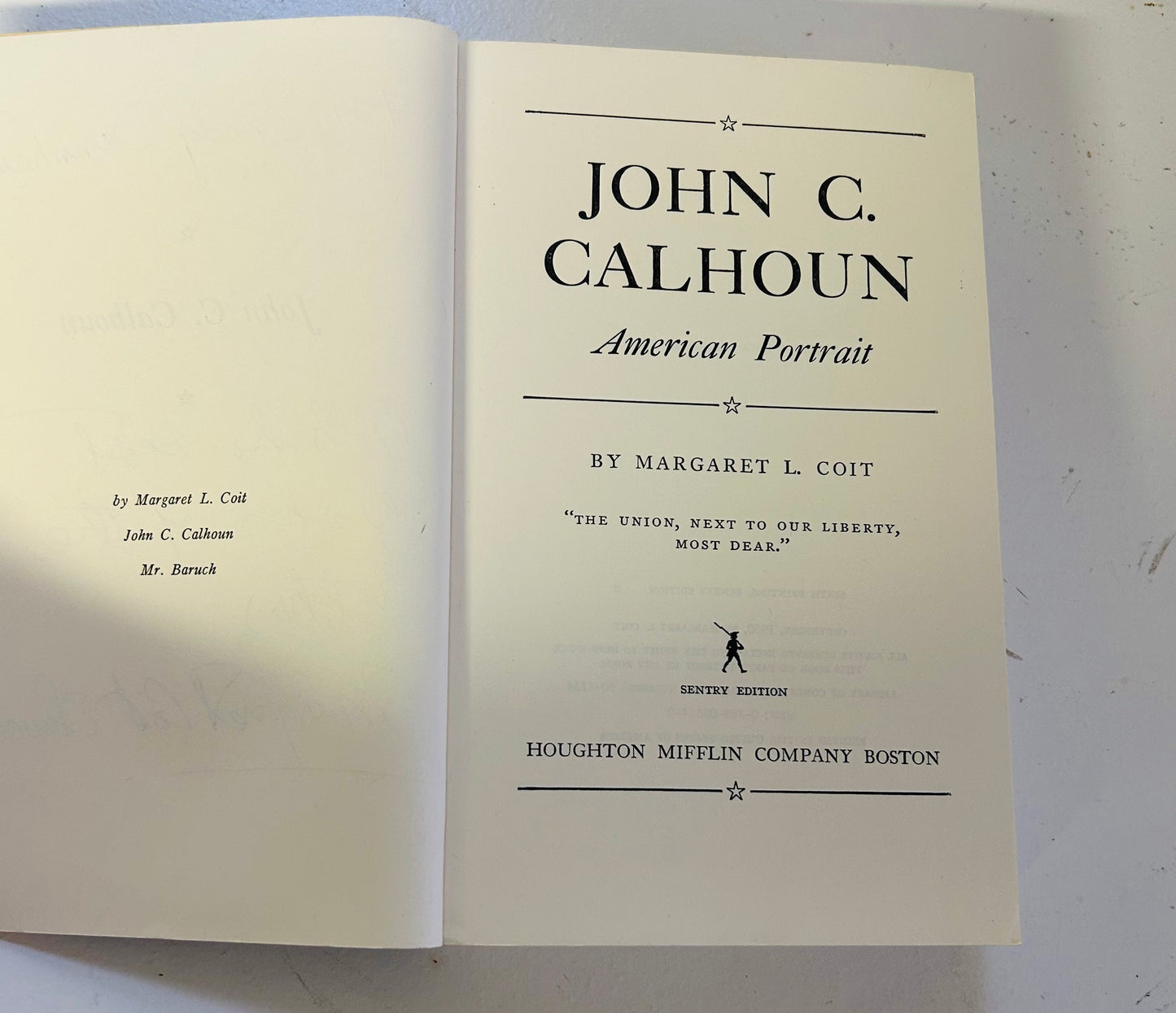 John C. Calhoun: American Portrait (signed copy)