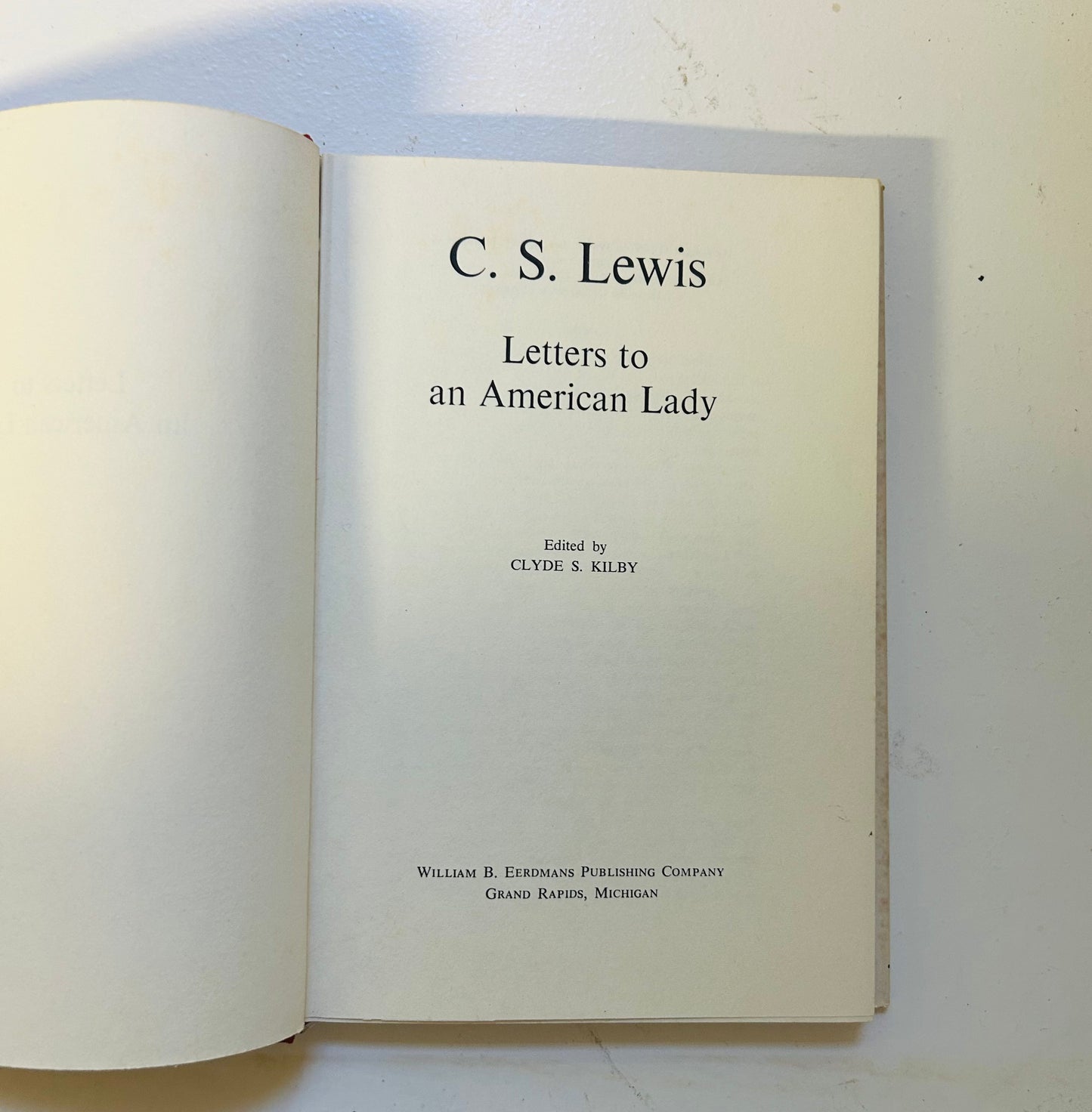 Letters to an American Lady