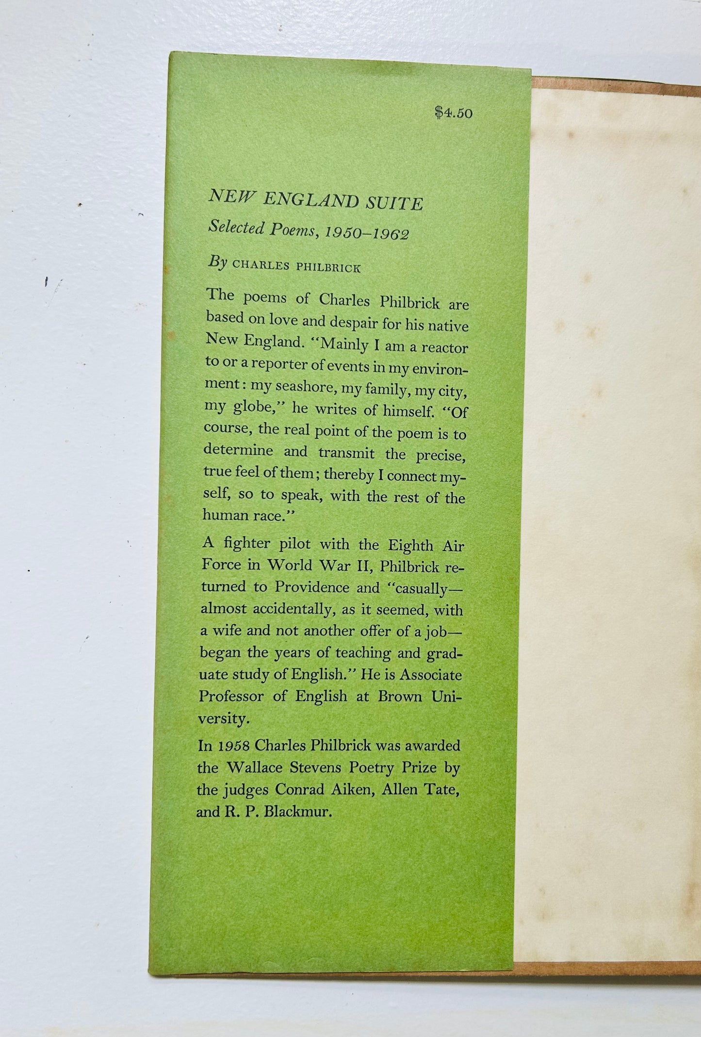 New England Suite: Selected Poems 1950-1962