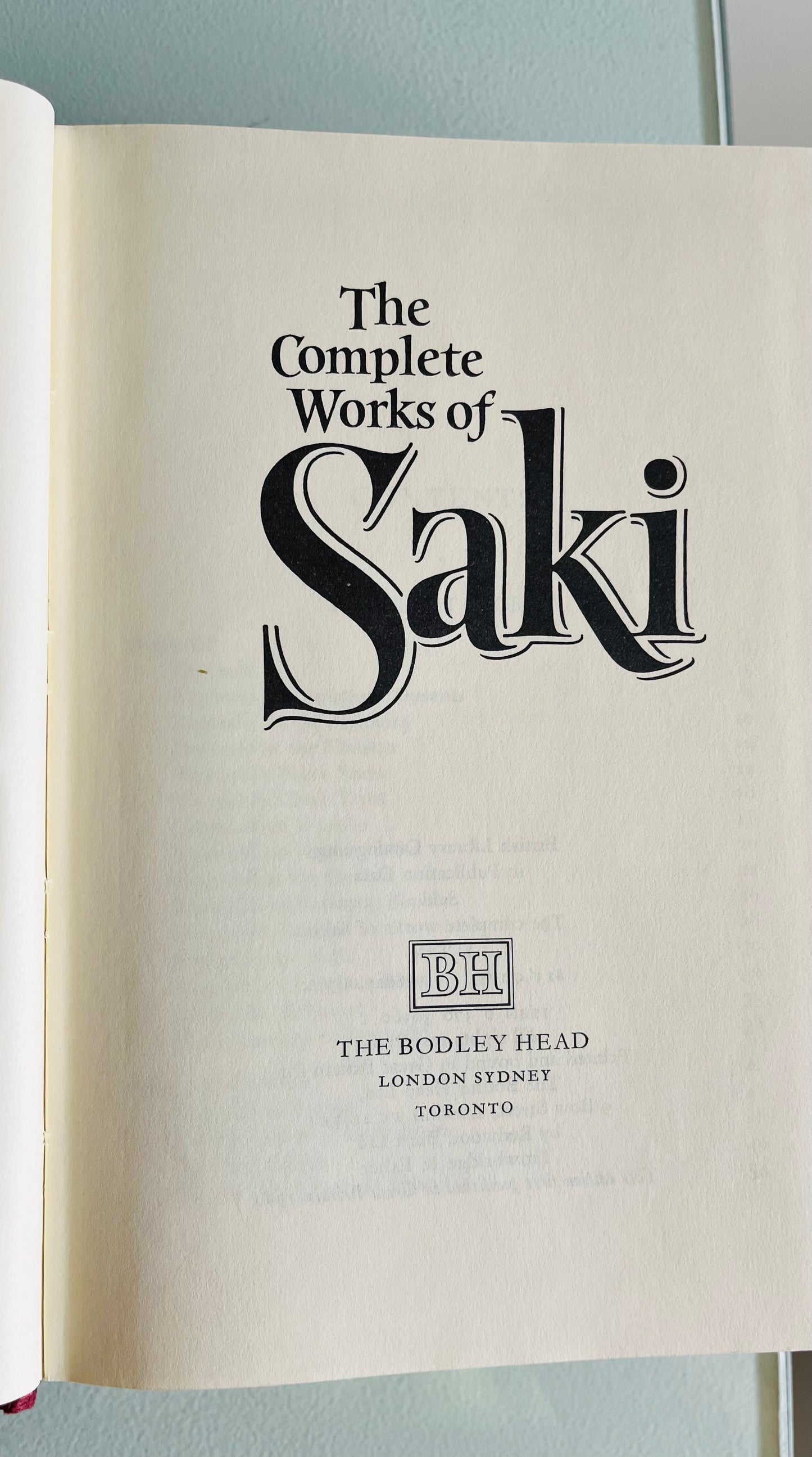 The Complete Works of Saki