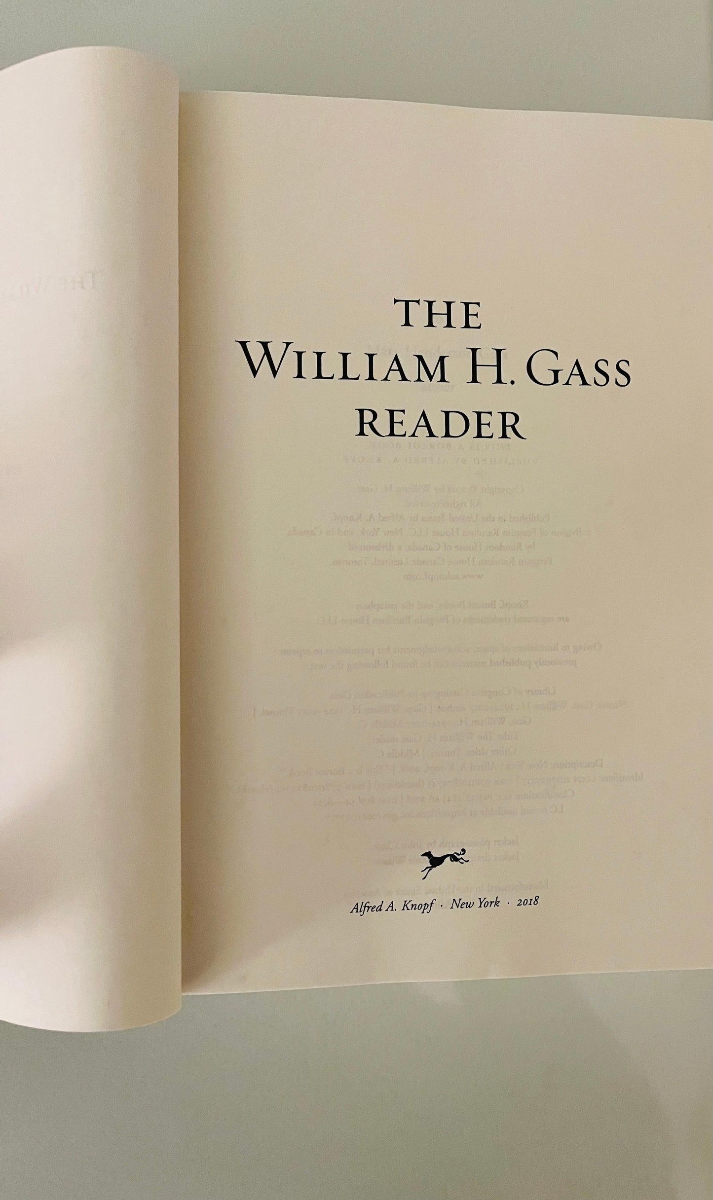 William H. Gass Reader