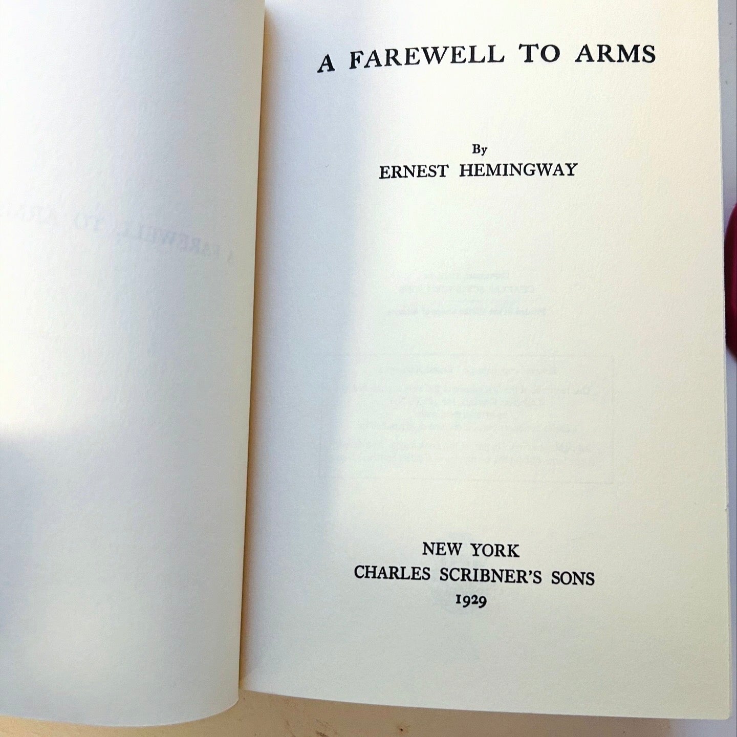 A Farewell to Arms - Burning Tree Books