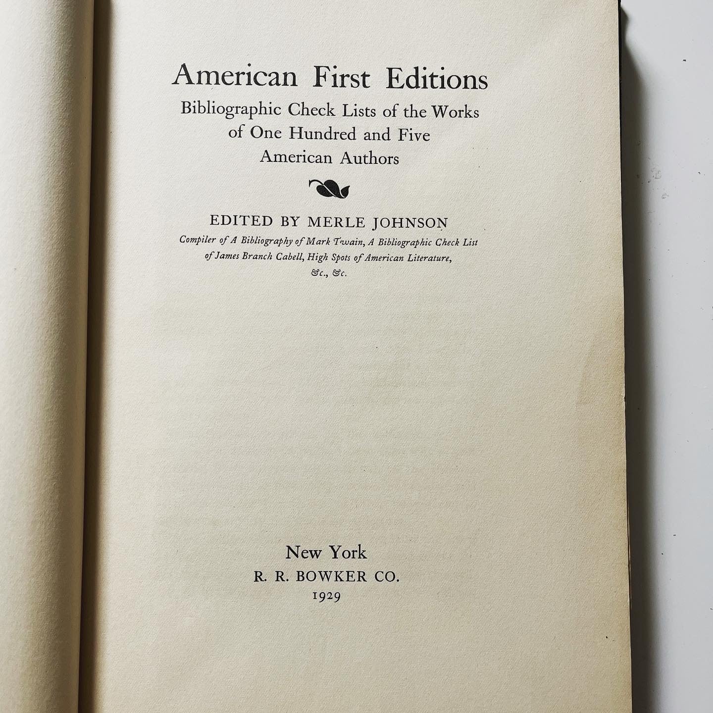 American First Editions - Burning Tree Books