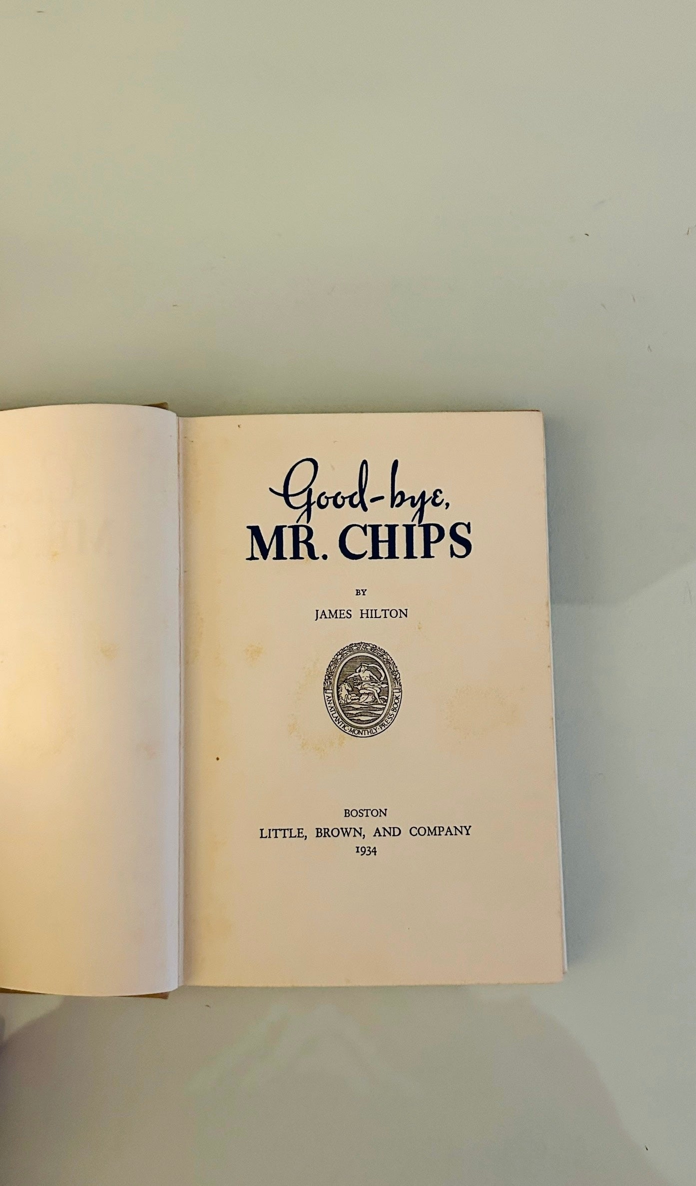 Good - Bye Mr. Chips - Burning Tree Books