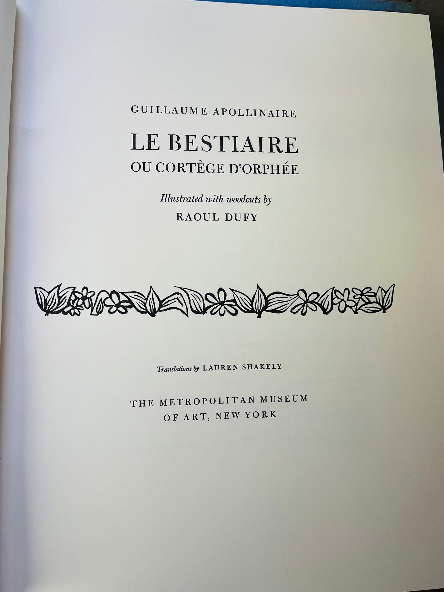 Le Bestiaire - Burning Tree Books