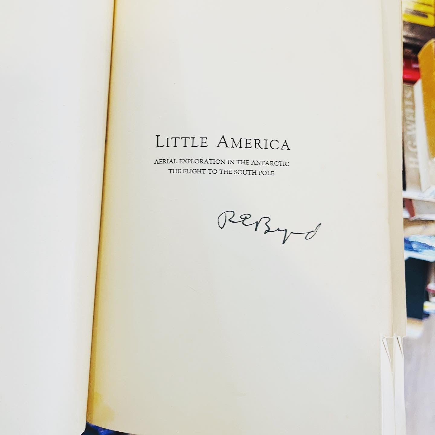 Little America (signed copy) - Burning Tree Books