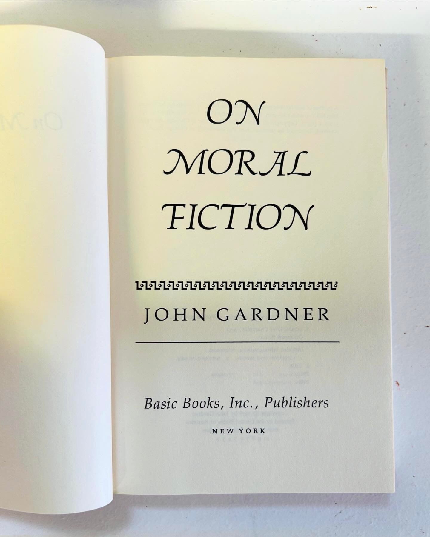 On Moral Fiction - Burning Tree Books